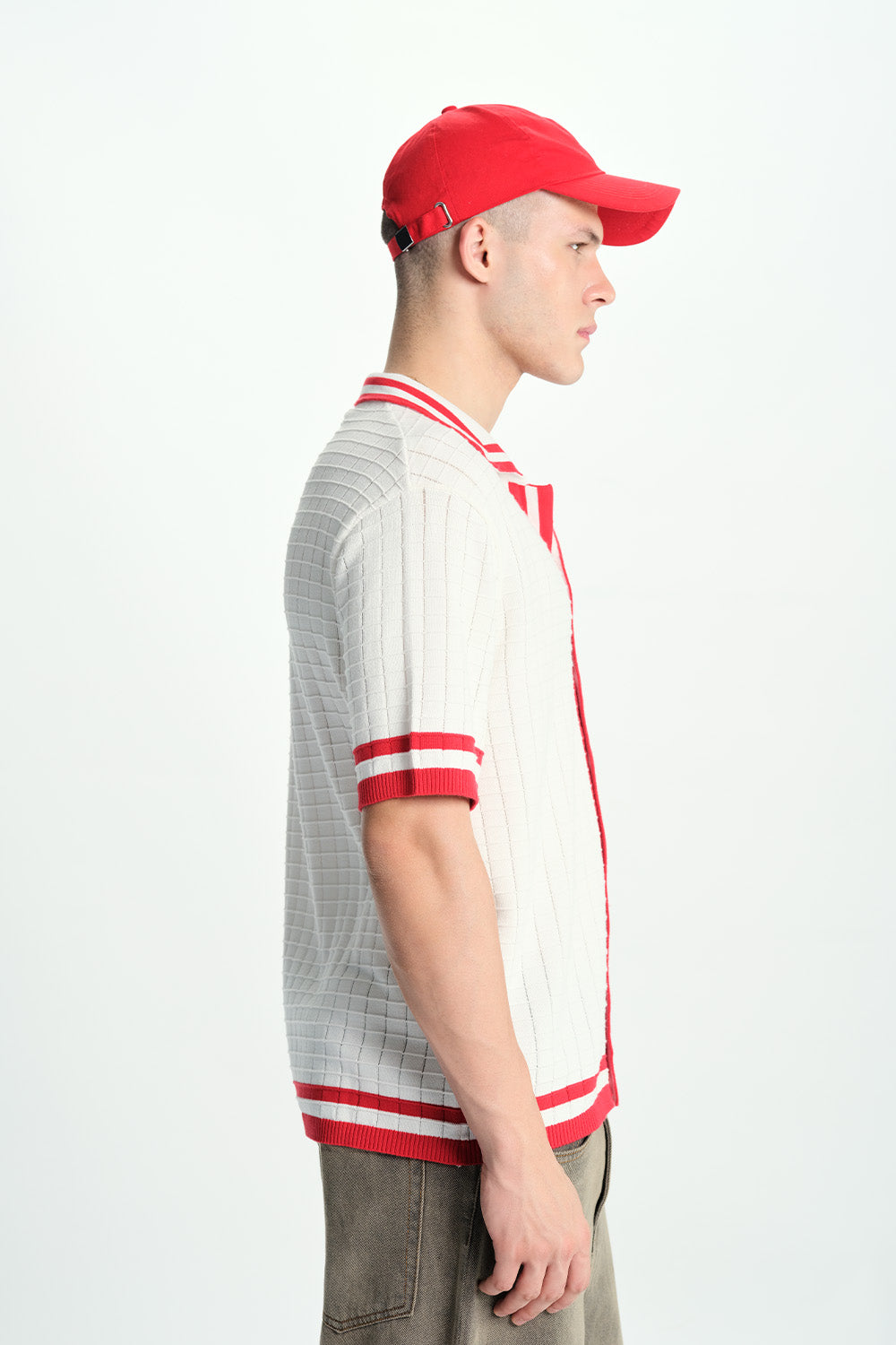 Red Grid Theory Shirt