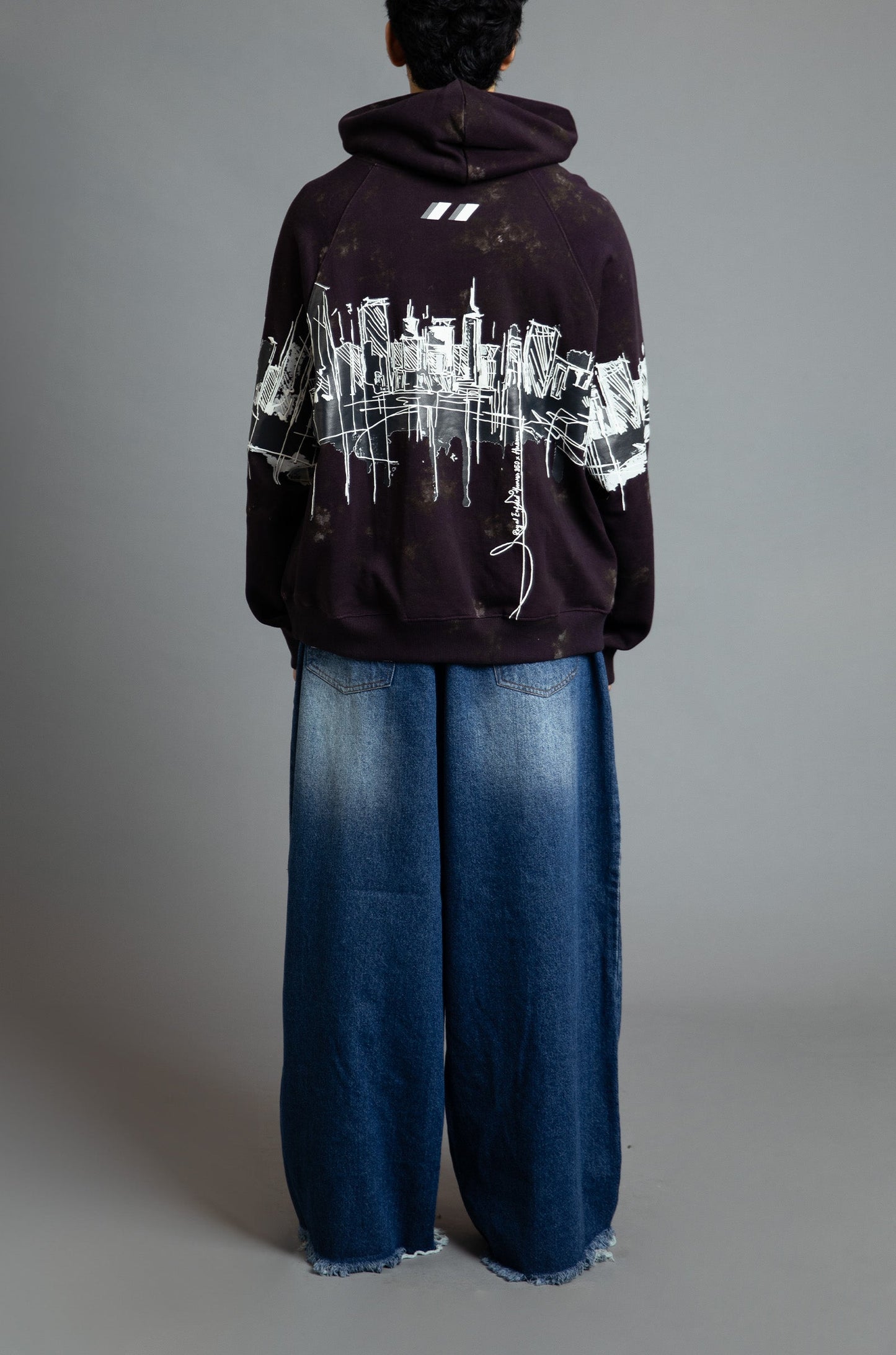 Royal Enfield Hunter 350 x HUEMN Hoodie (Dark Purple)