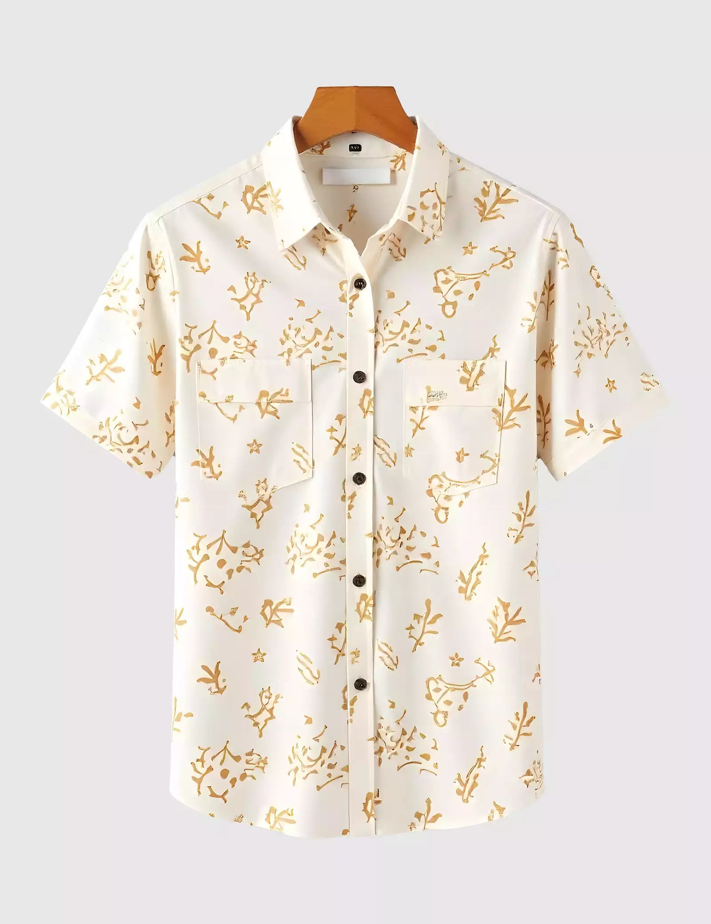Summer Brown Patch Men's Shirt Half Sleeves Exclusive Summer Edition - Prime Fitz