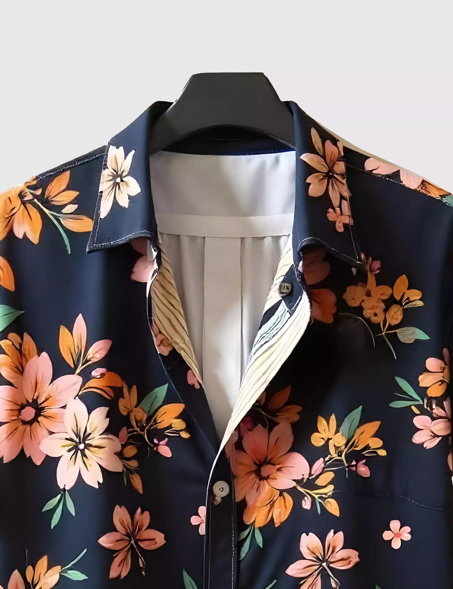 Navy Floral Printed Men's Shirt Half Sleeves Exclusive Summer Edition - Prime Fitz