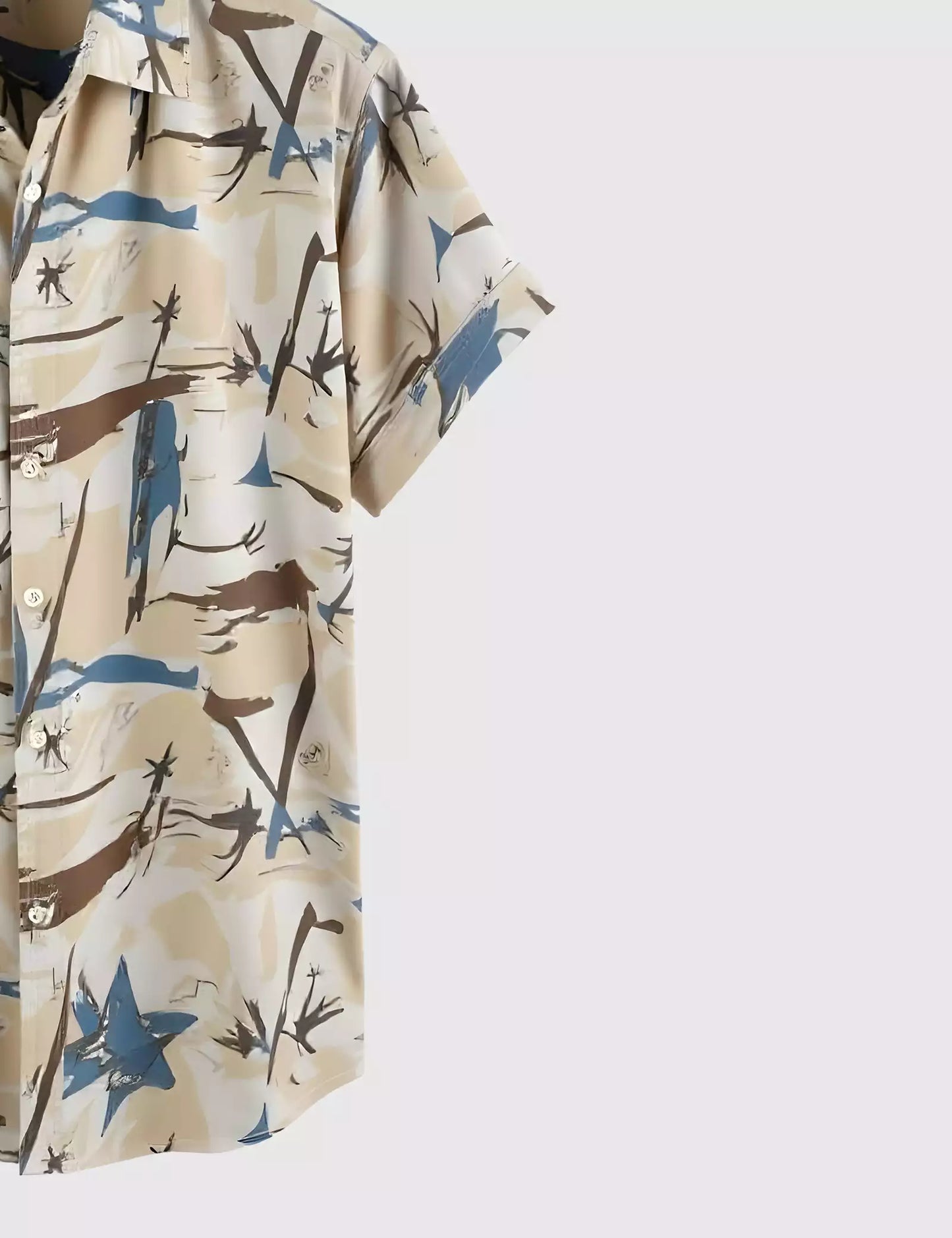 Rough Painting Men's Shirt Half Sleeves Exclusive Summer Edition - Prime Fitz