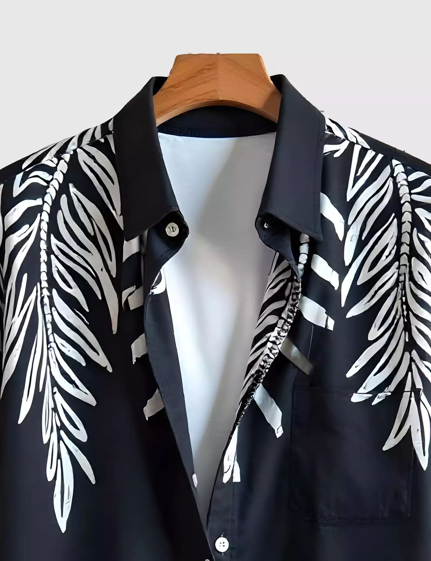 Vertical Leaf Men's Shirt Half Sleeves Exclusive Summer Edition - Prime Fitz