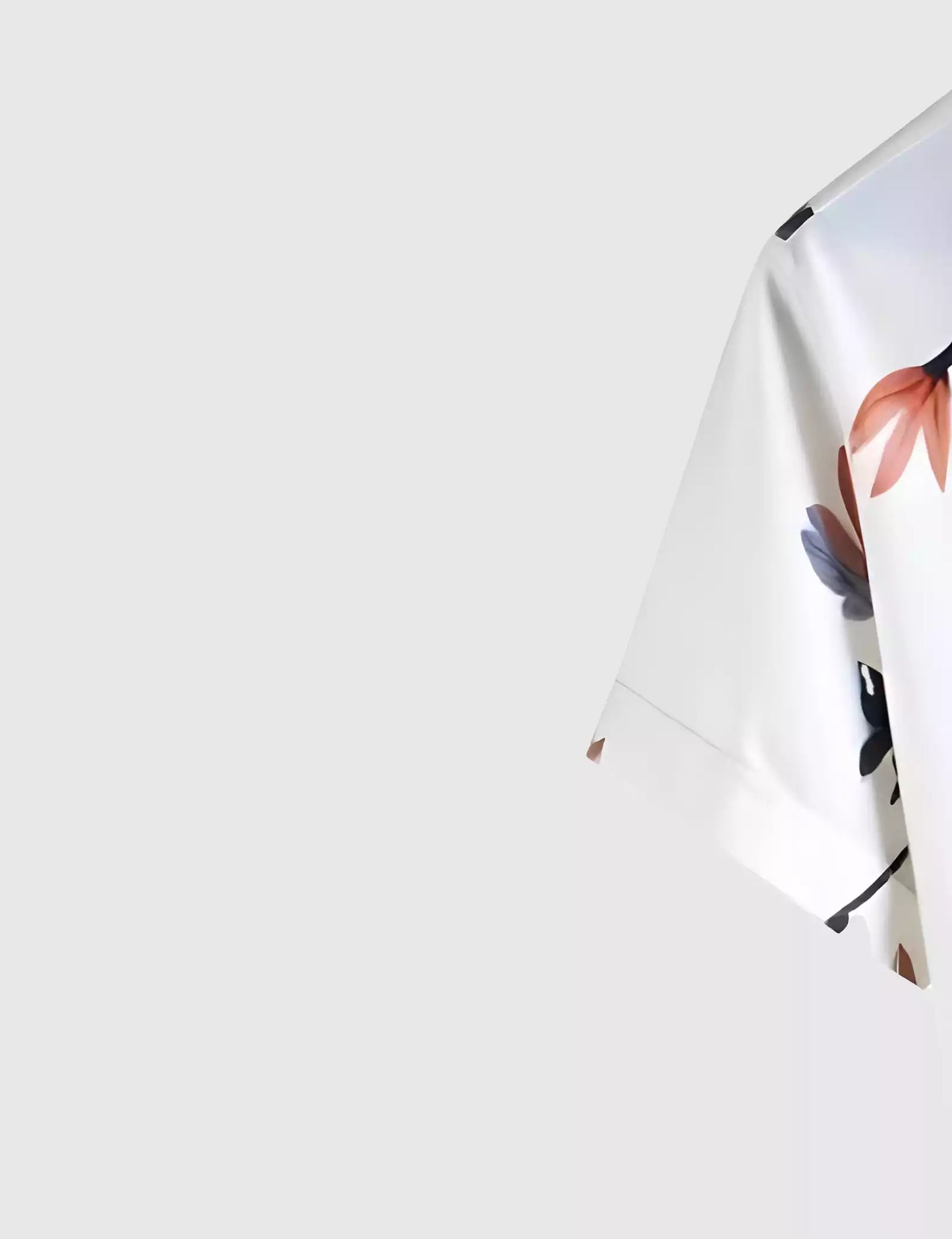 White Tulip Printed Men's Shirt Half Sleeves Exclusive Summer Edition - Prime Fitz