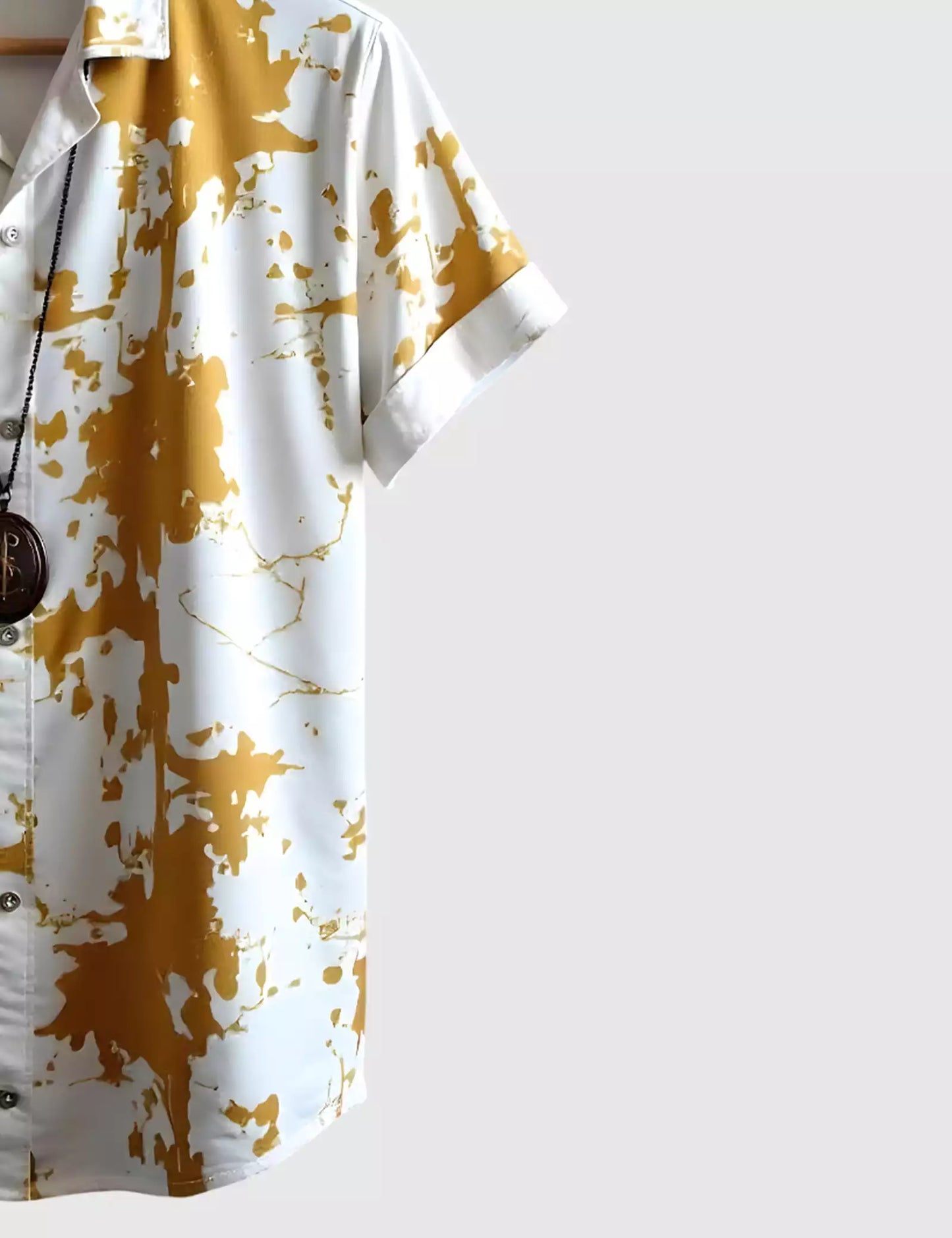 Yellow Splash Men's Shirt Half Sleeves Exclusive Summer Edition - Prime Fitz