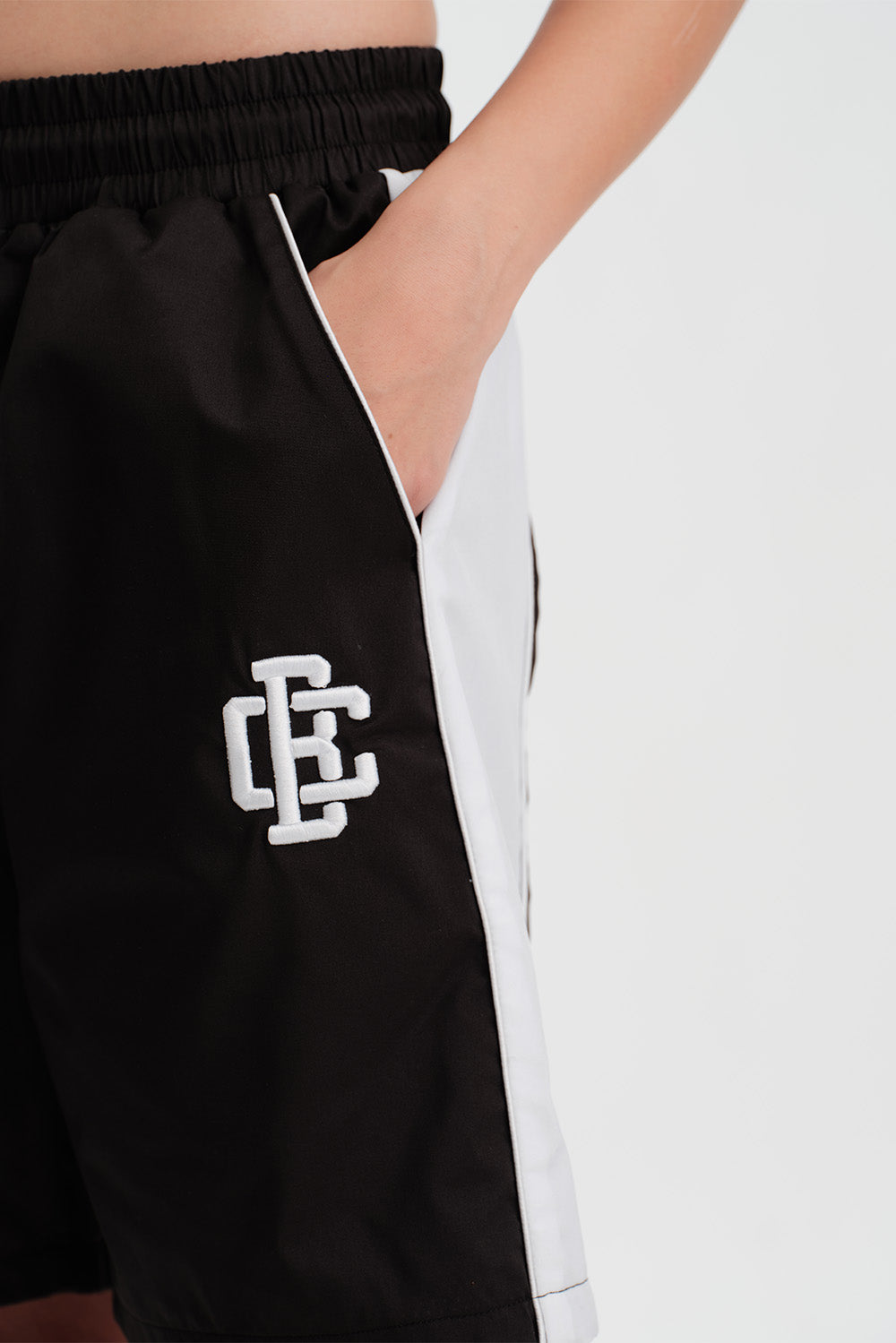 Signature Black Trackline Shorts