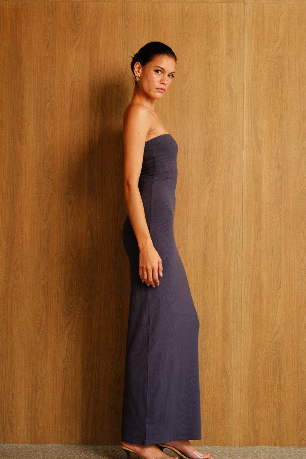 Slate Grey Tencel Modal Tube Dress