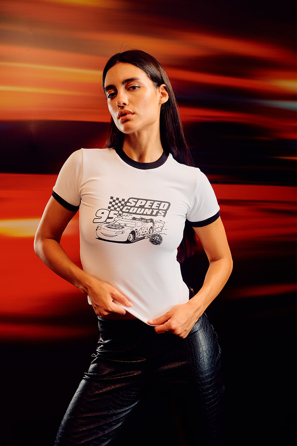 Speed Count Black Baby Tee