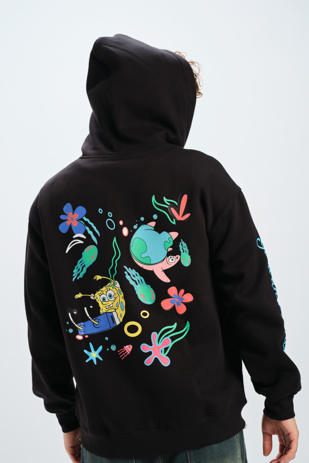 SpongeBob Embroidered Zipper Jacket