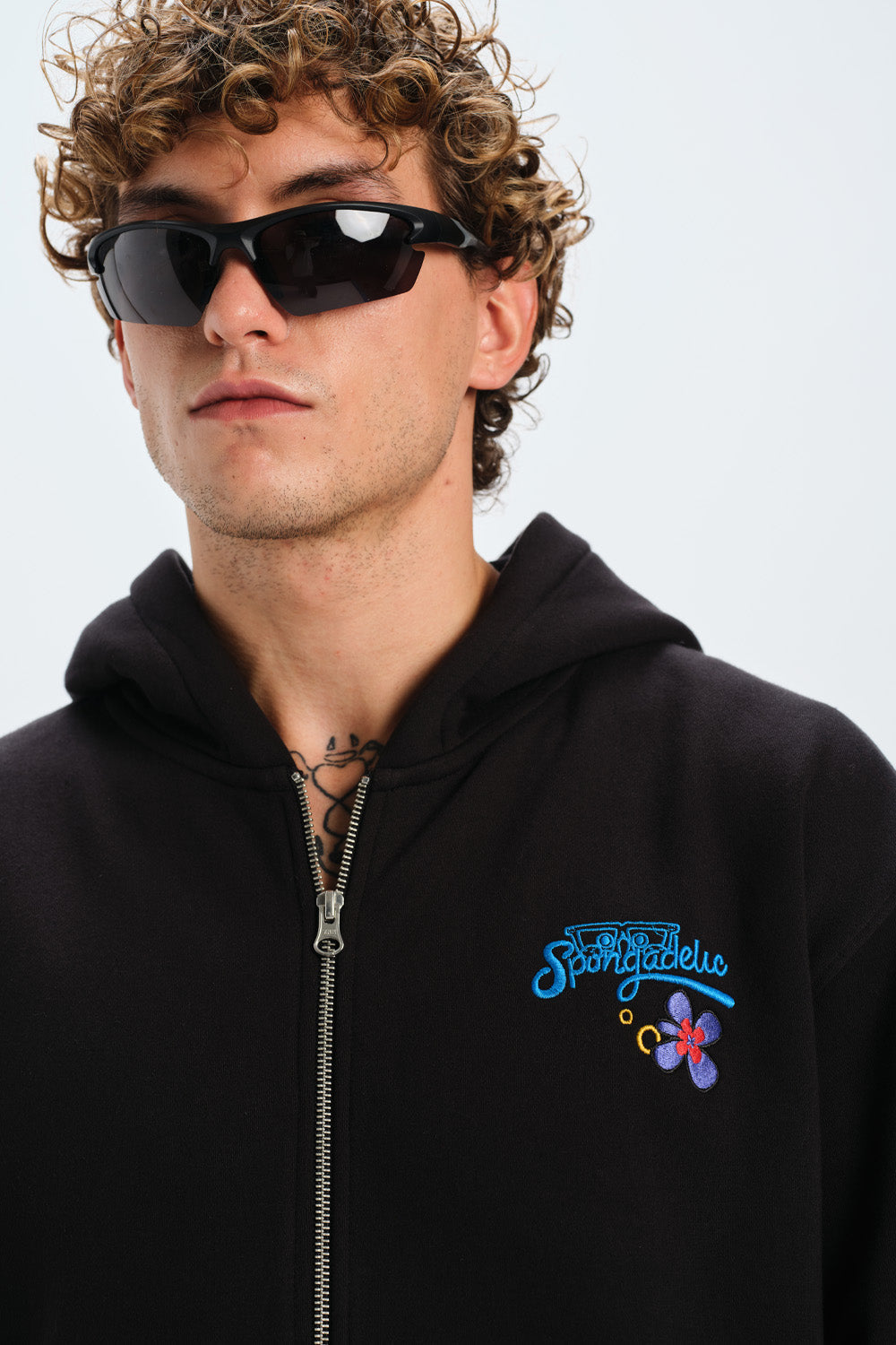 SpongeBob Embroidered Zipper Jacket