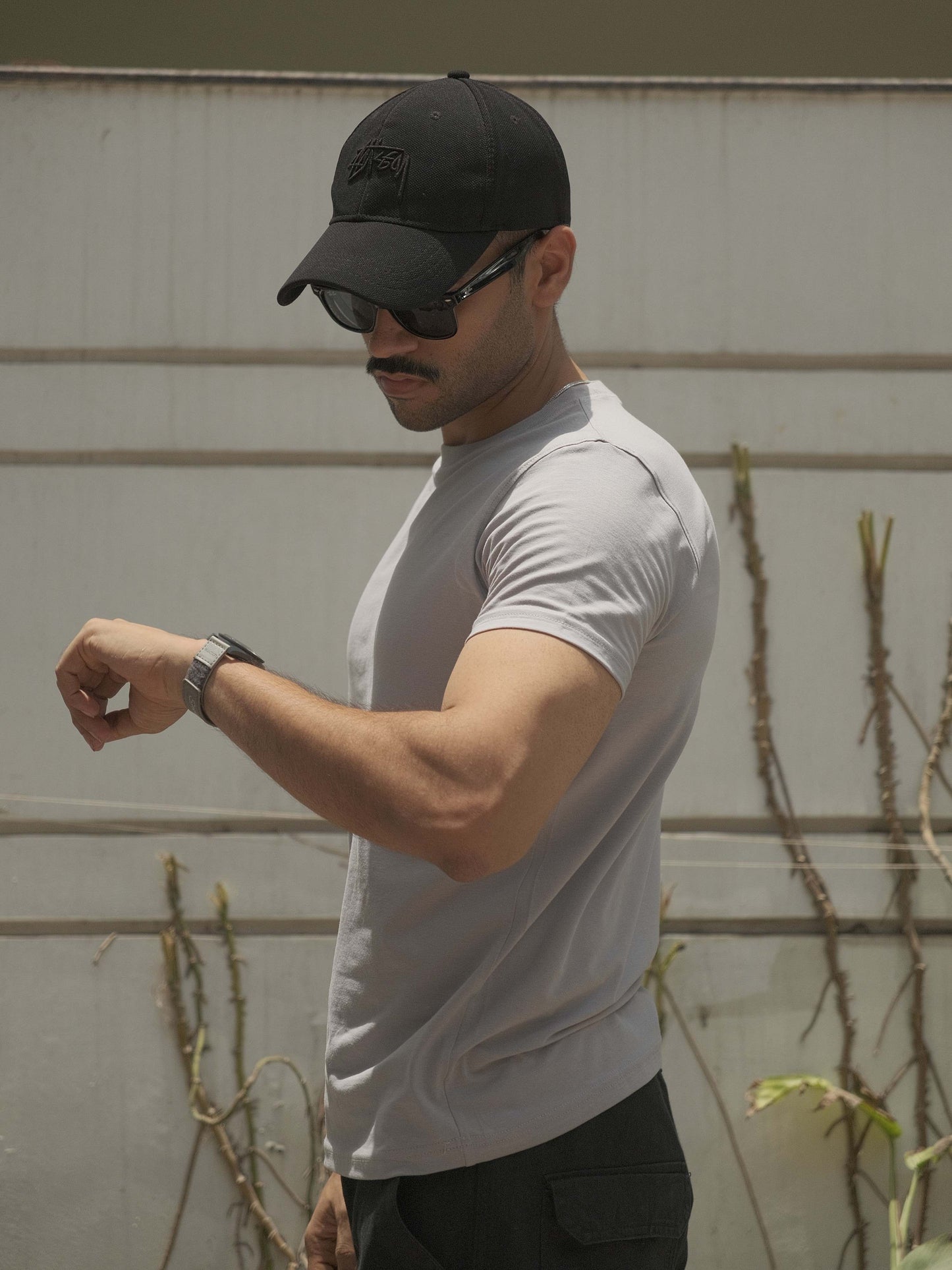 Basic Slim Fit T-shirt - Platinum Grey