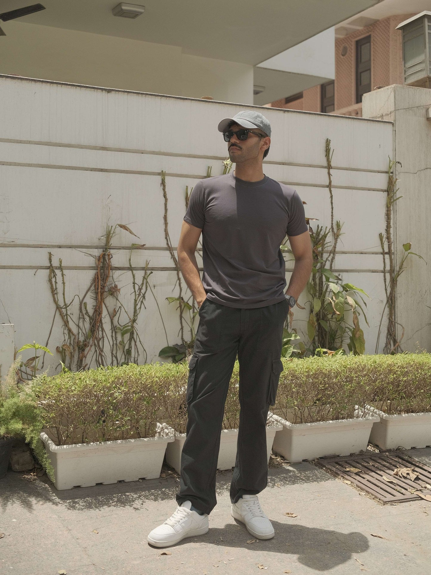 Basic Slim Fit T-shirt - Smoke Grey