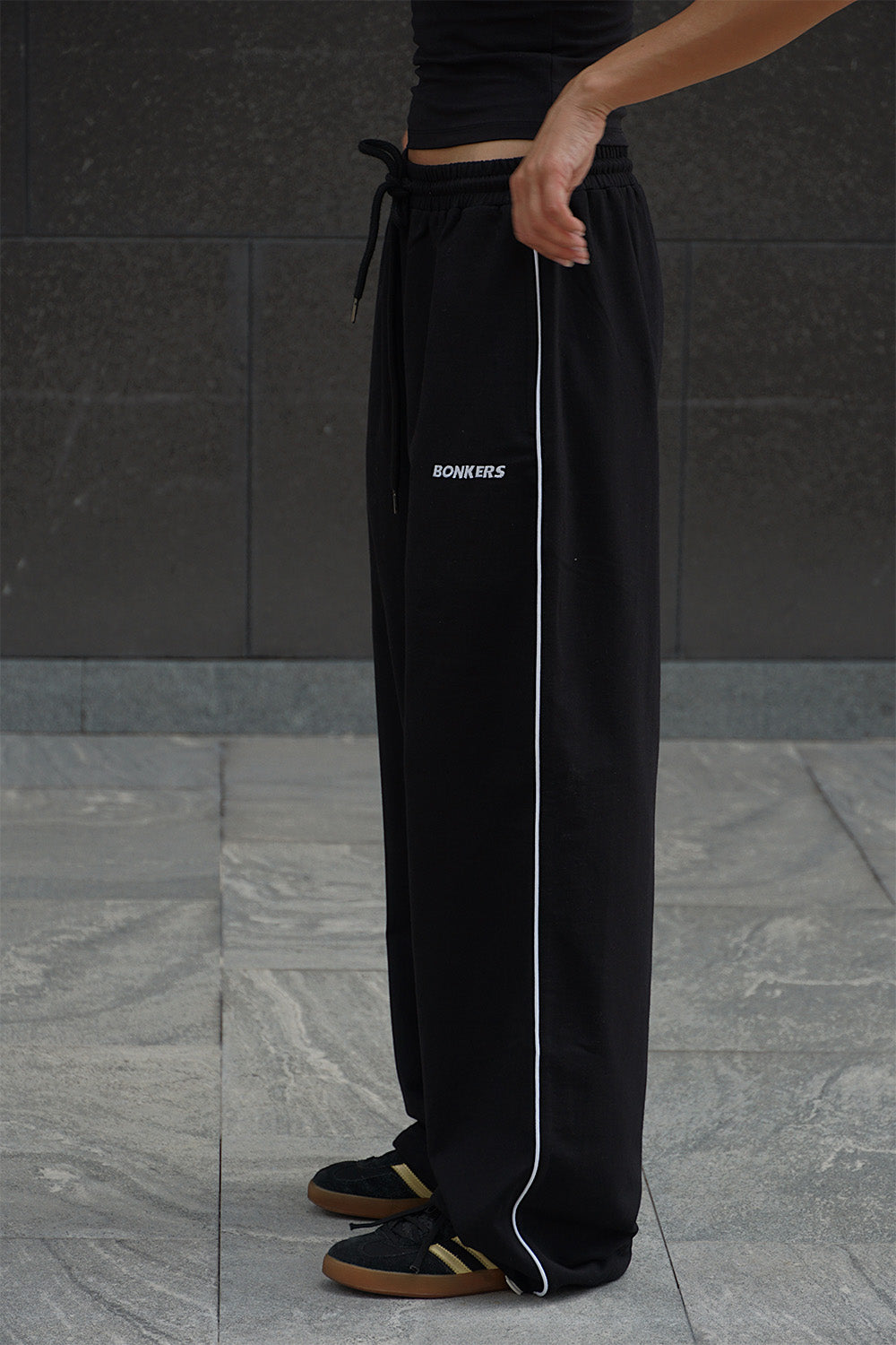 Side Stripe Wide Leg Joggers