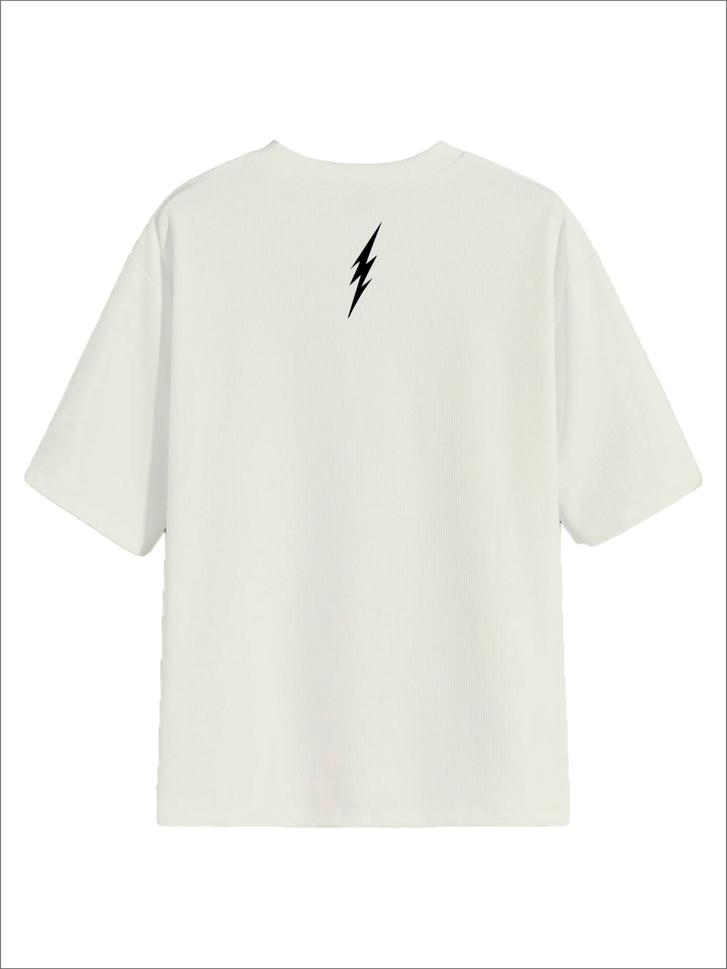 All Day Not-White Oversized Tee - Thunder Hustle