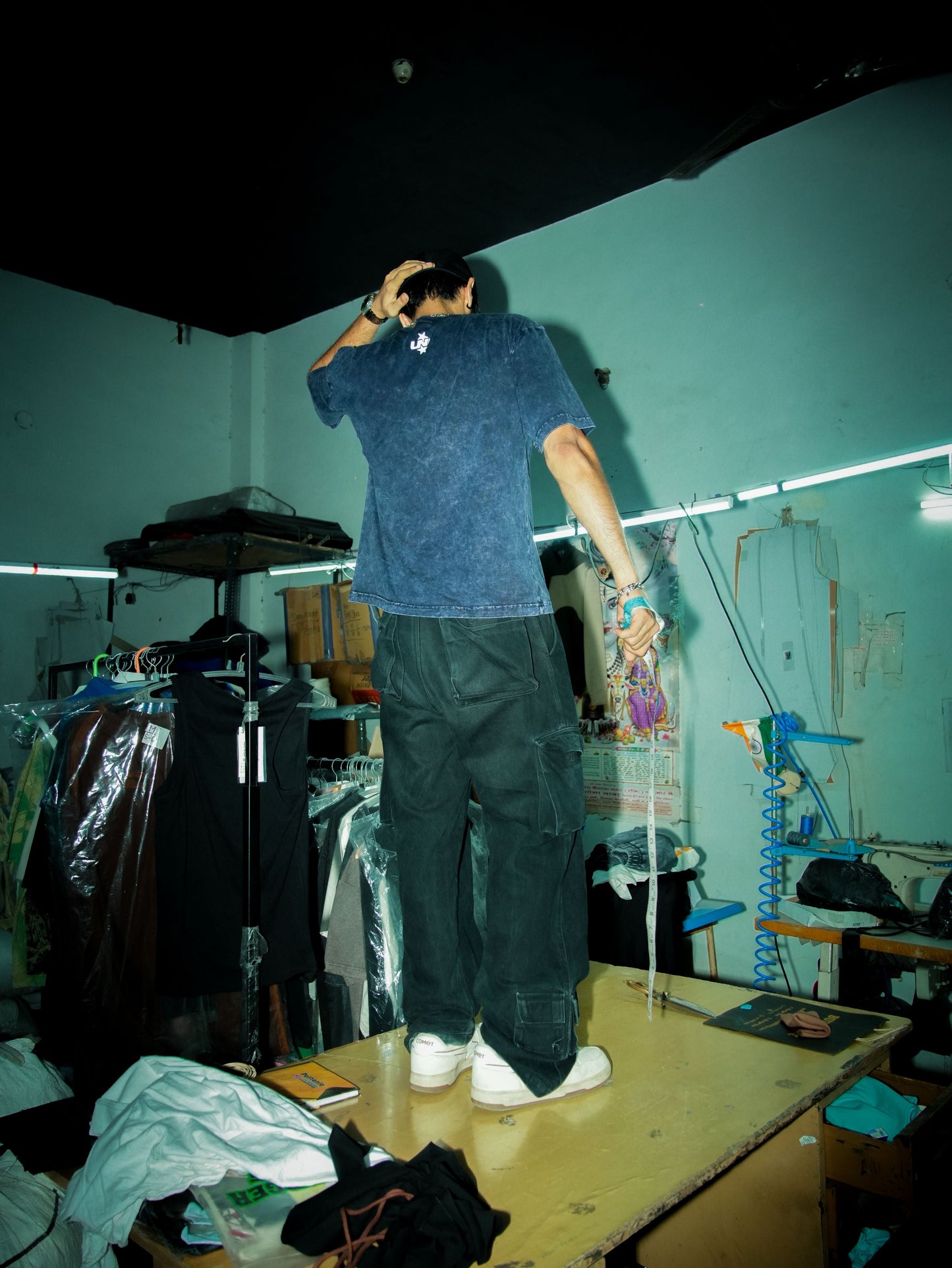 Relaxed Fit Tshirt - Washed Navy