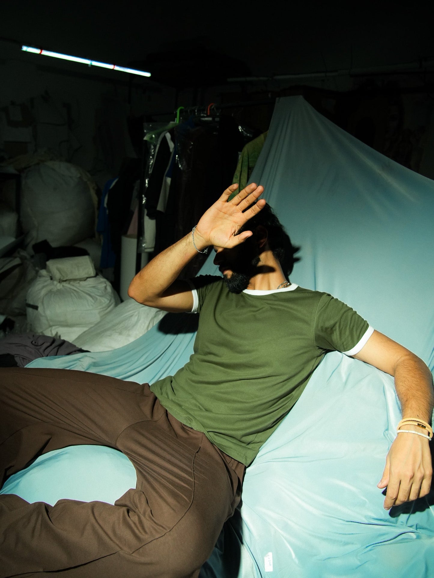 Varsity Slim Fit T-shirt - Olive