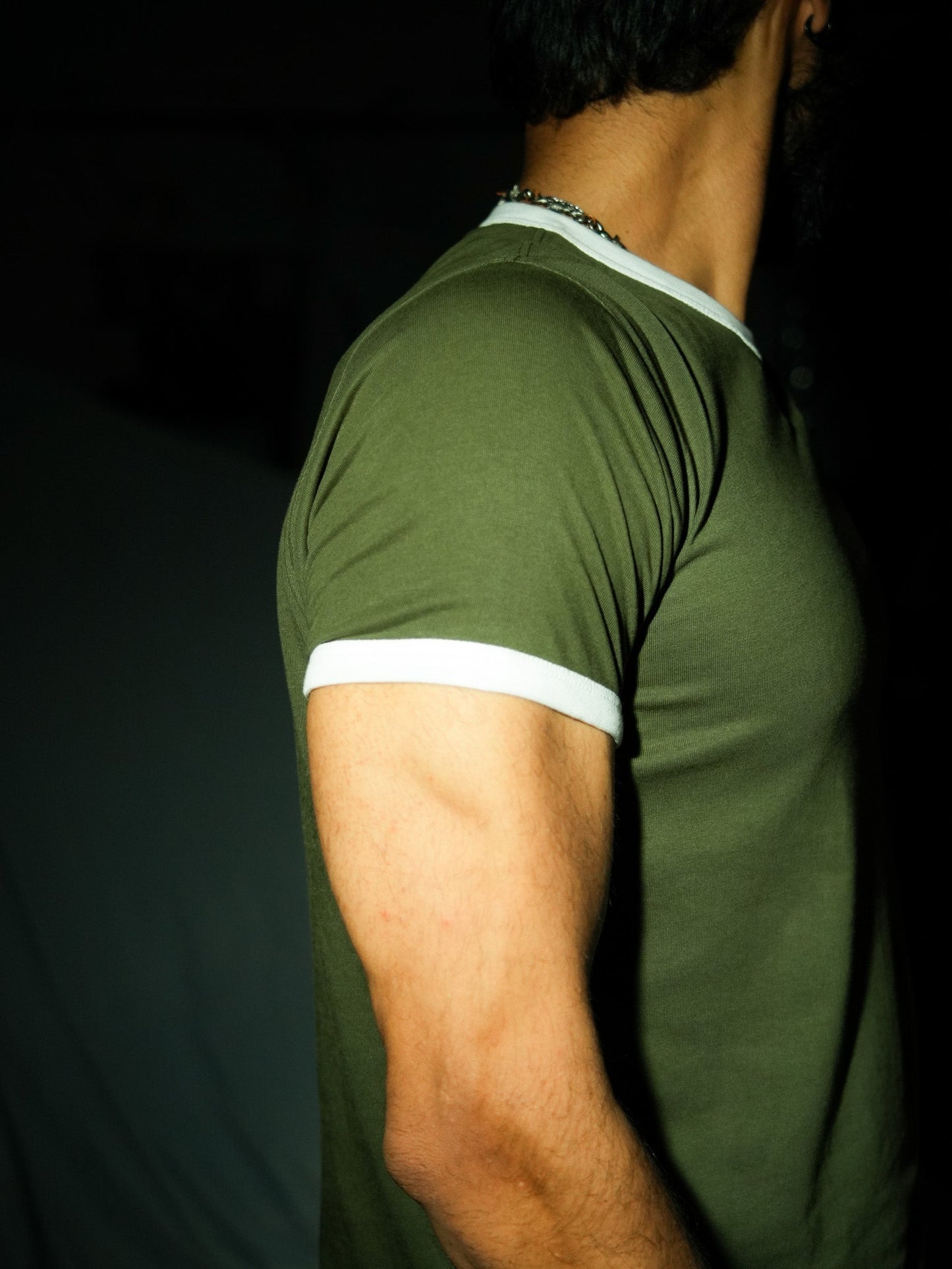 Varsity Slim Fit T-shirt - Olive