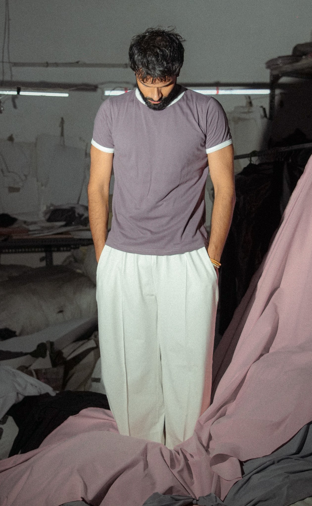 Varsity Slim Fit T-shirt - PLUM