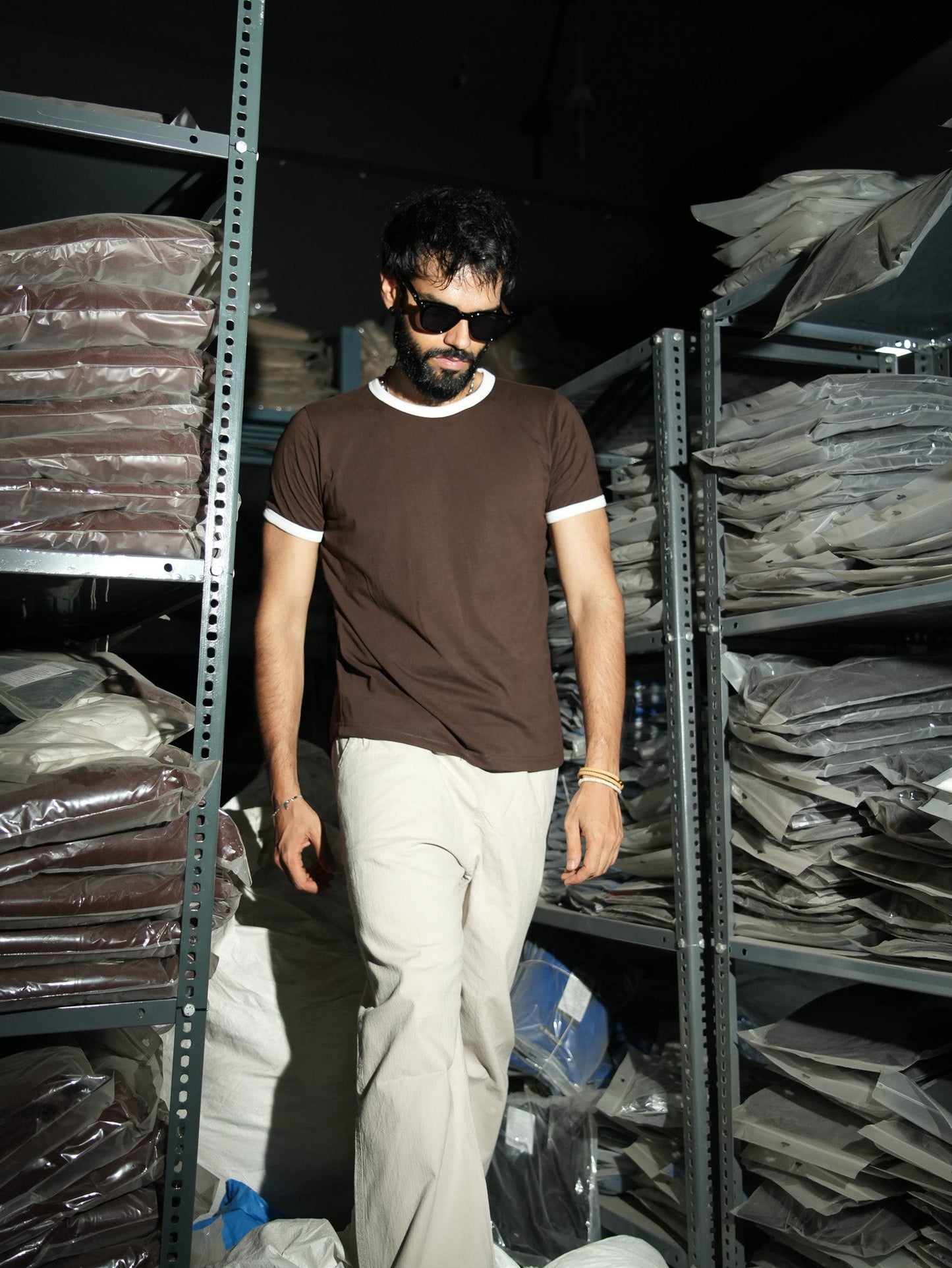 Varsity Slim Fit T-shirt - EXPRESSO BROWN