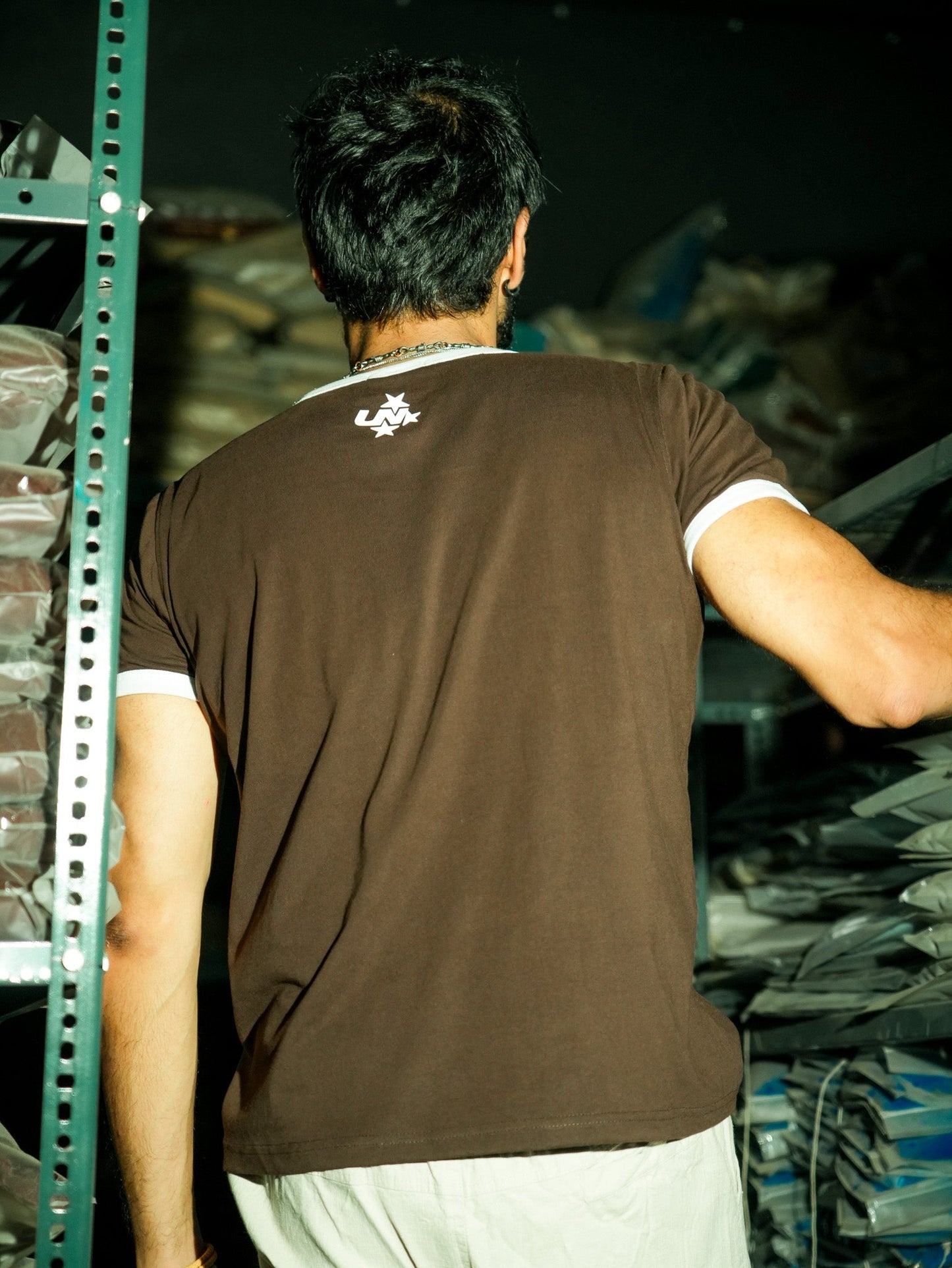 Varsity Slim Fit T-shirt - EXPRESSO BROWN