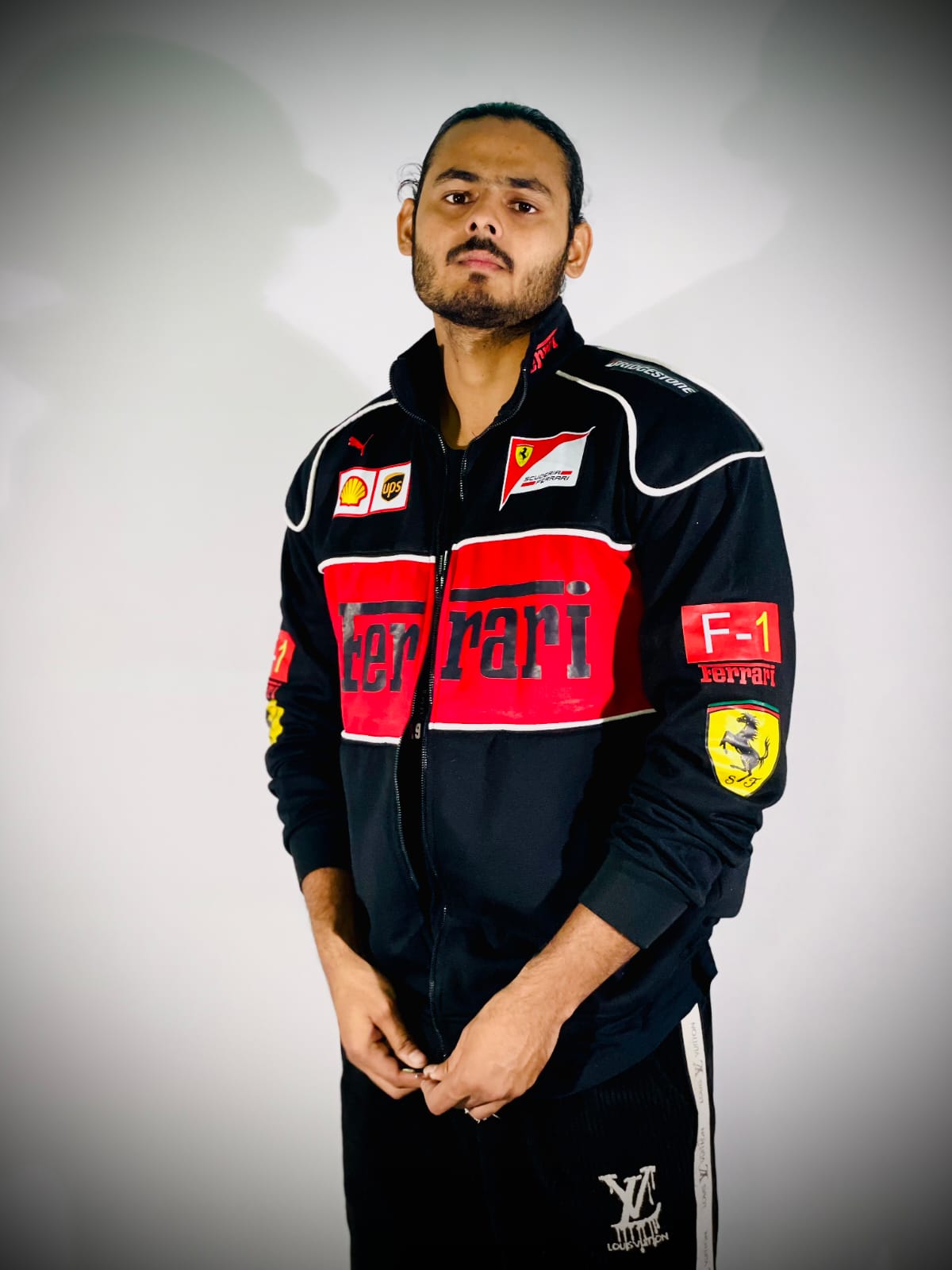 Racing Icon Black Ferrari F1 Vintage Jacket | For True Racers and Motorsport Enthusiasts - Prime Fitz