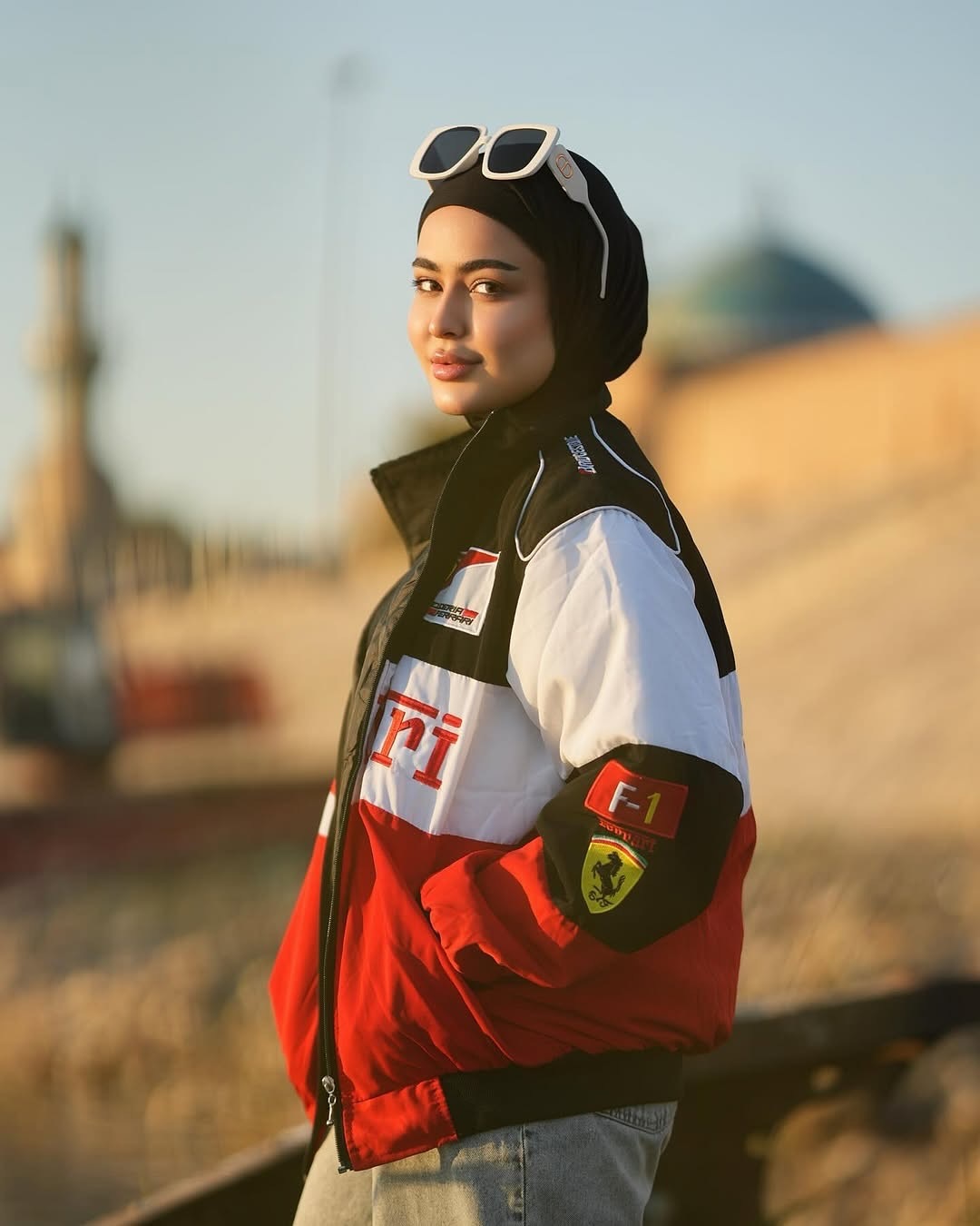 Red & White Ferrari Racing Jacket – Bold F1 Style, Track-Inspired Look - Prime Fitz