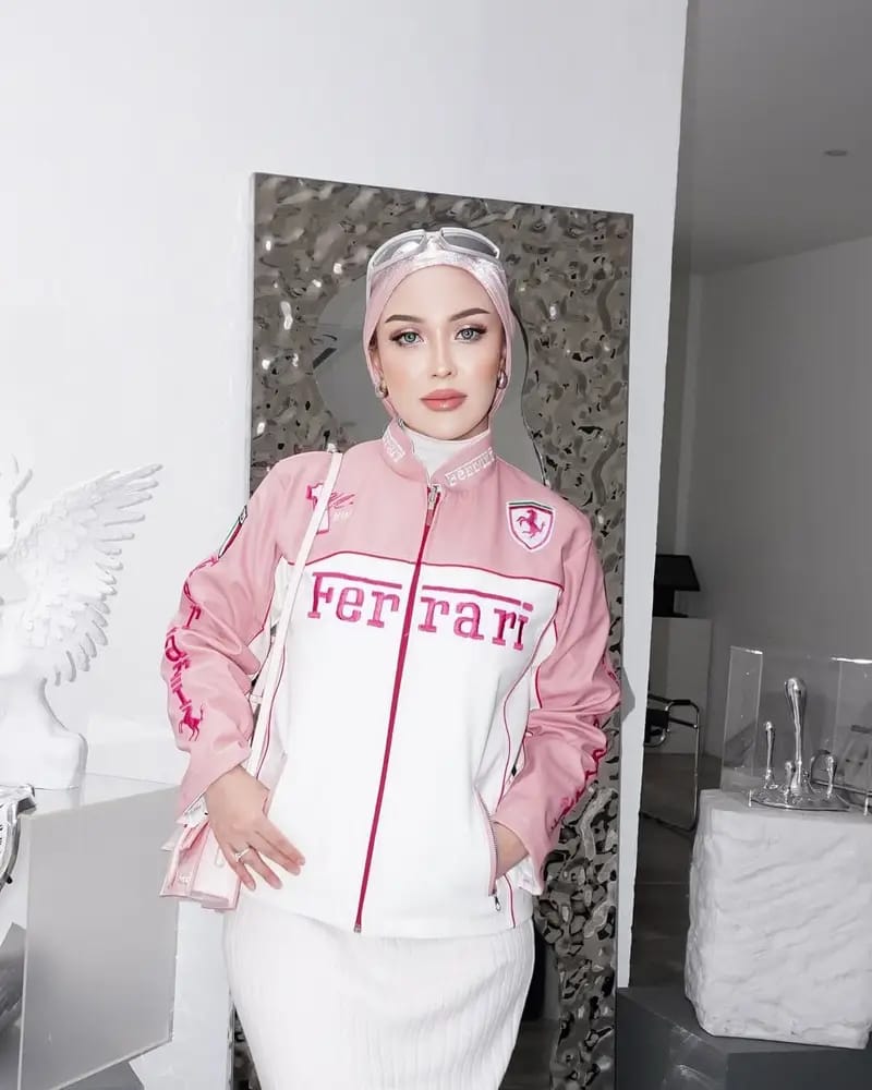Pink Ferrari Leather Jacket – Luxe Motorsport Streetwear | Mercy Wear - Prime Fitz