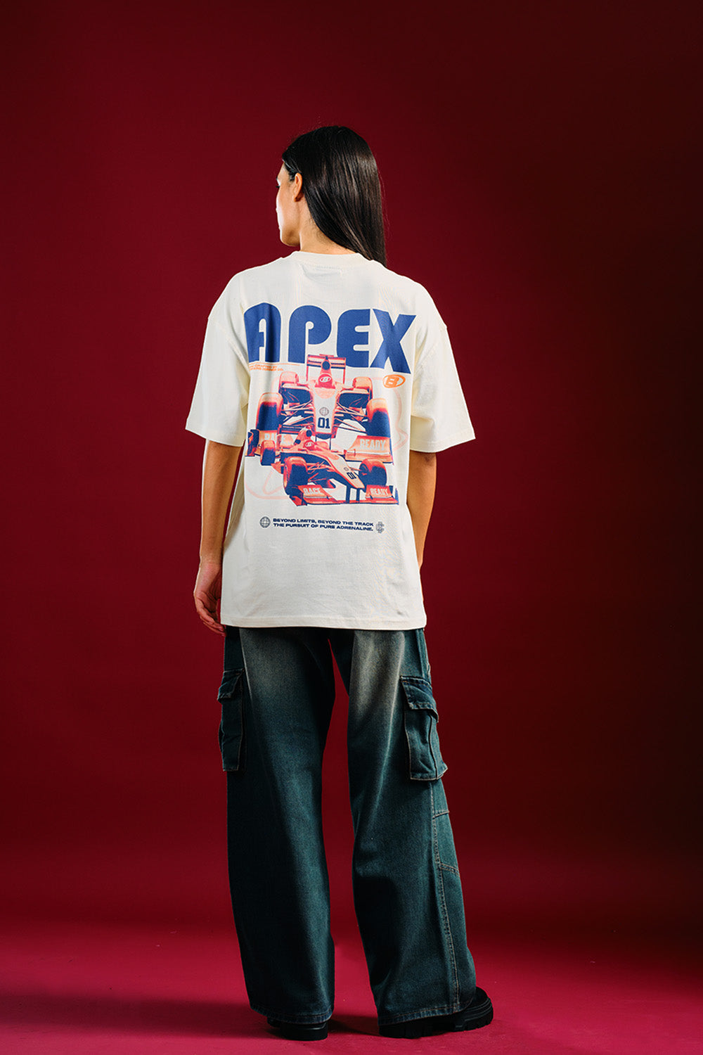White Apex Beyond Oversized T-shirt