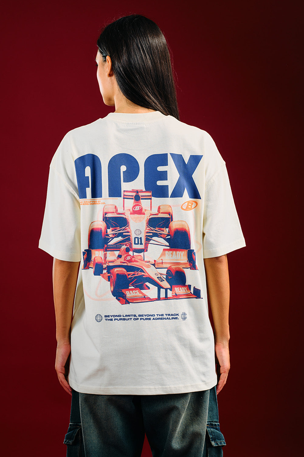 White Apex Beyond Oversized T-shirt