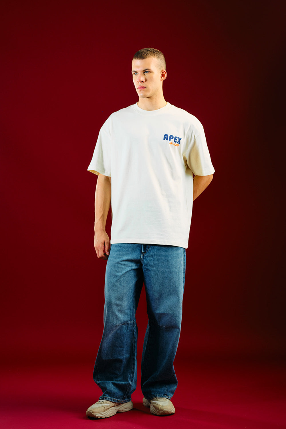 White Apex Beyond Oversized T-shirt