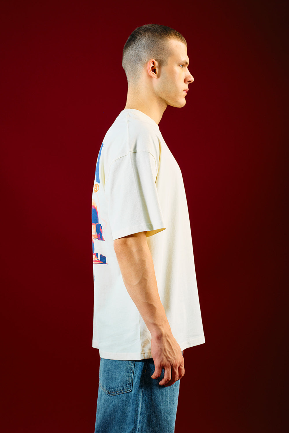 White Apex Beyond Oversized T-shirt