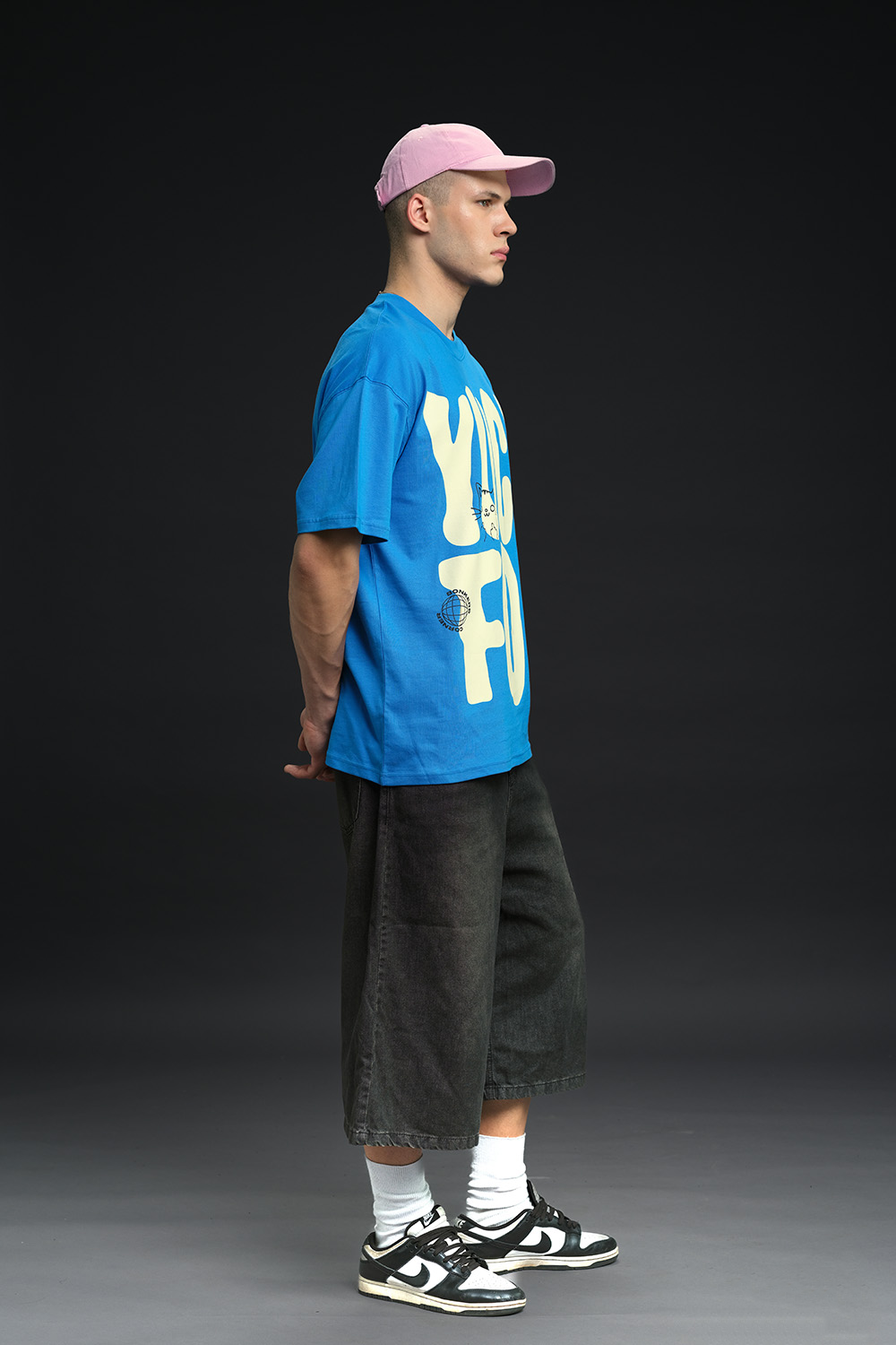 Yuck Fou Blue Oversized T-shirt