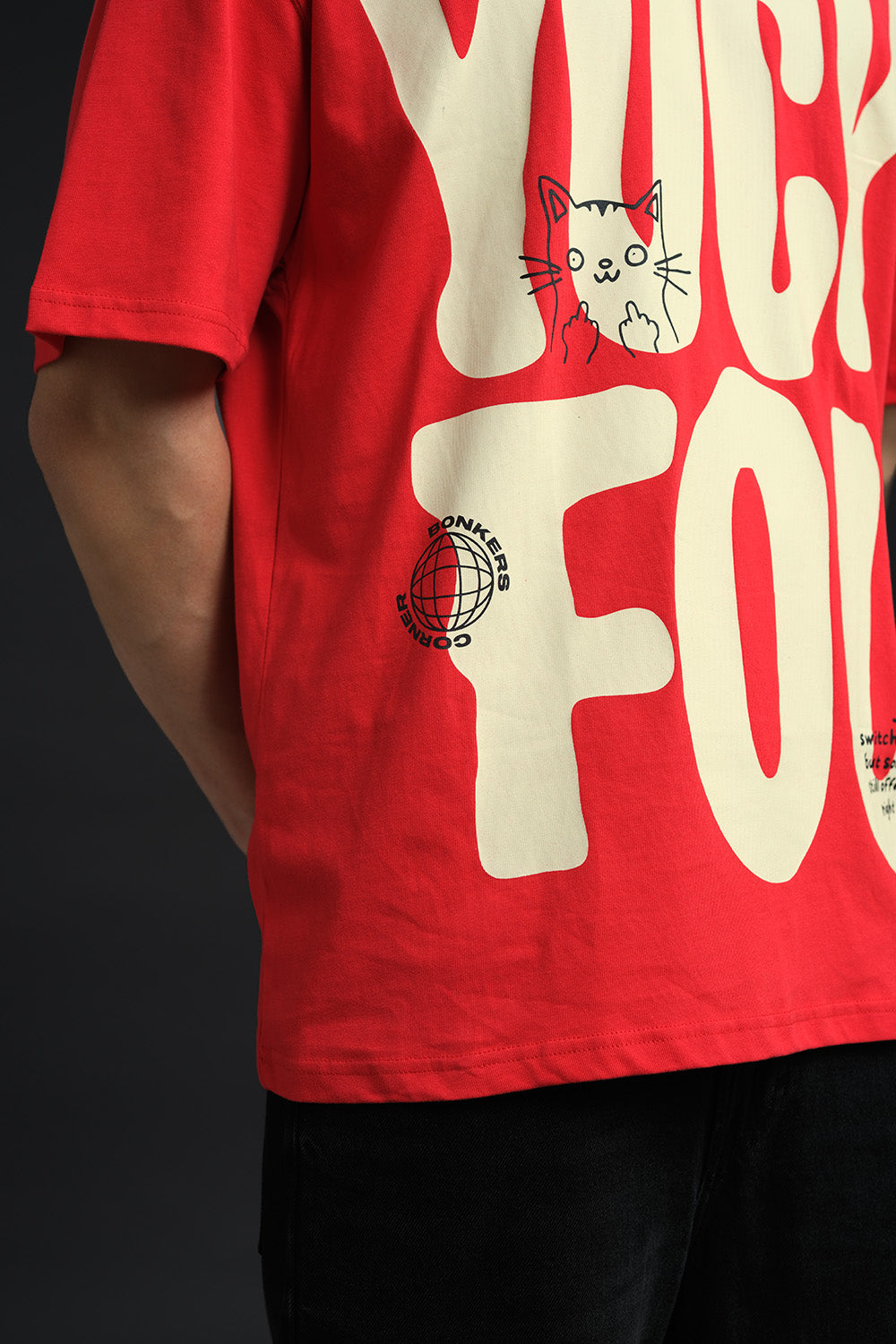 Yuck Fou Red Oversized T-shirt