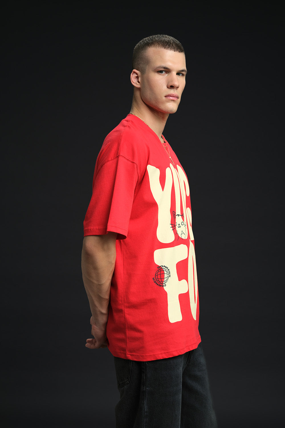 Yuck Fou Red Oversized T-shirt