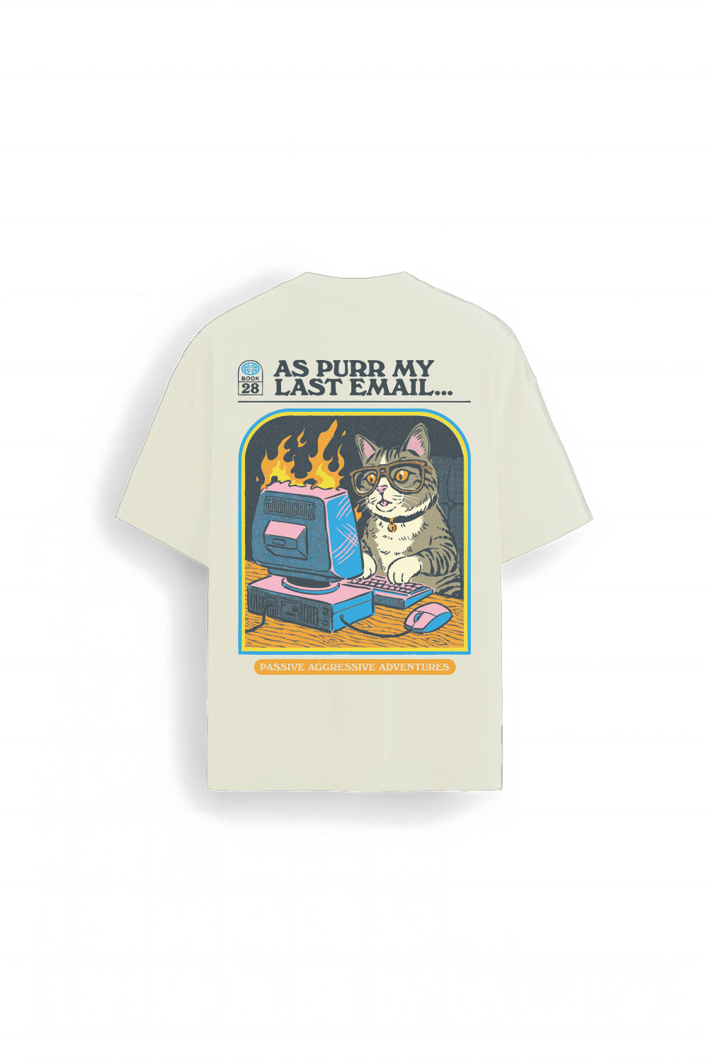 Purred Emails Oversized T-shirt