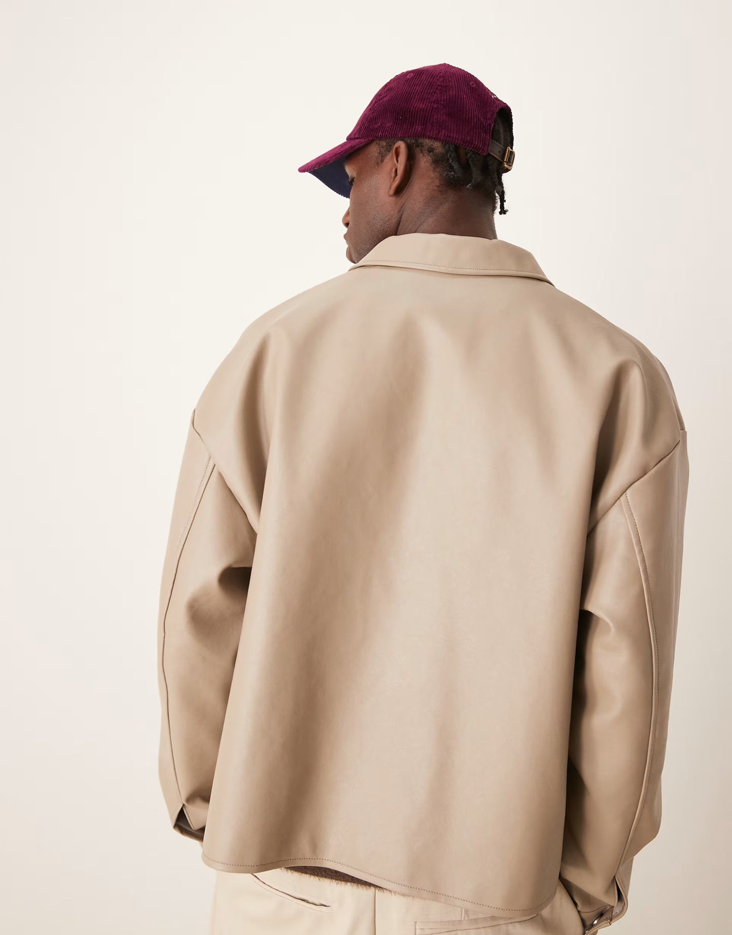 Premium Faux Leather Jacket — Multiple Colors (Black, Burgundy, Green, Beige, Brown - Prime Fitz