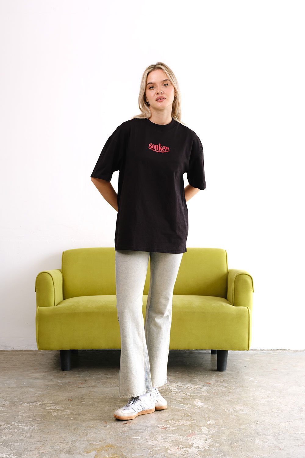 Black Main Character Oversized T-Shirt