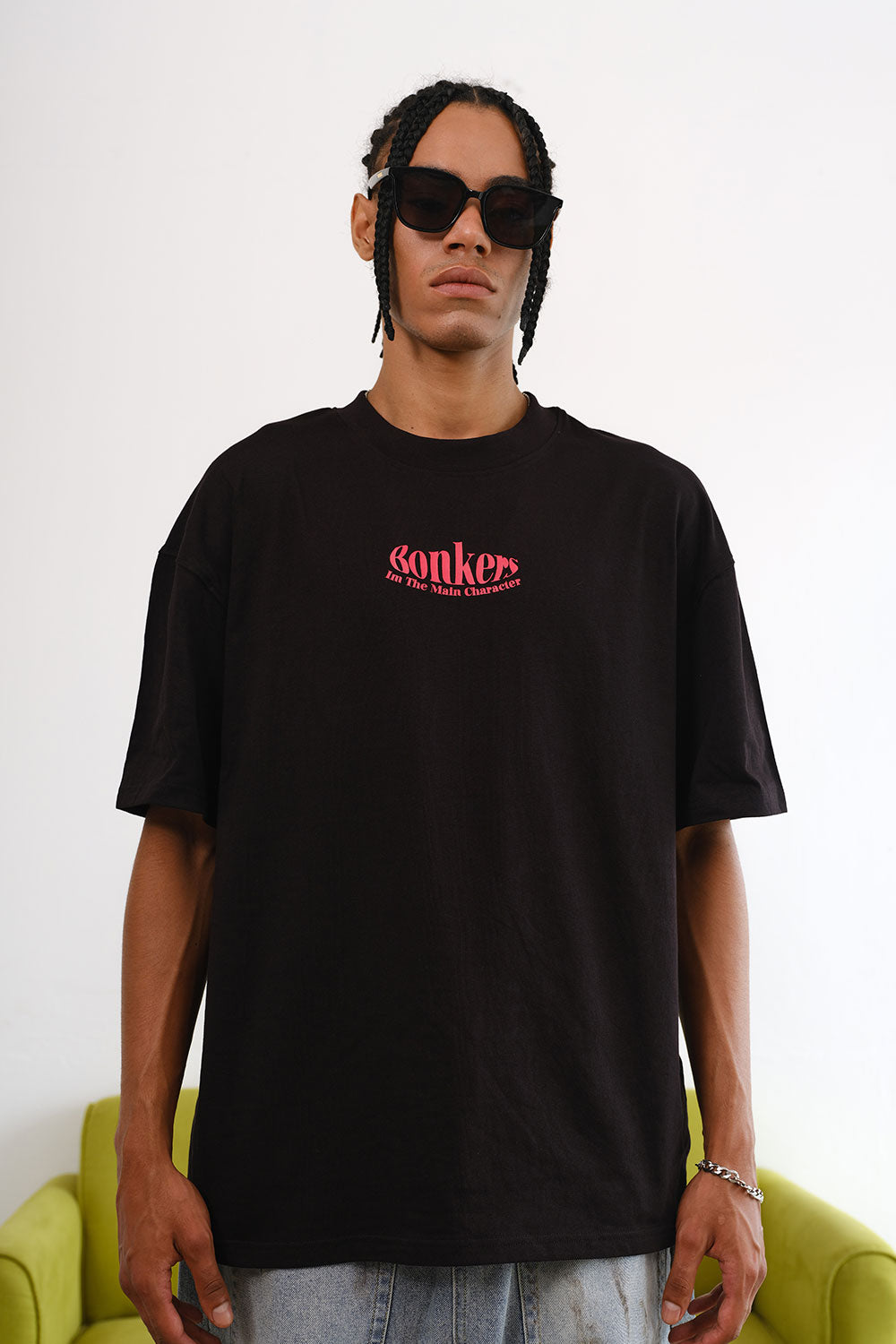 Black Main Character Oversized T-Shirt