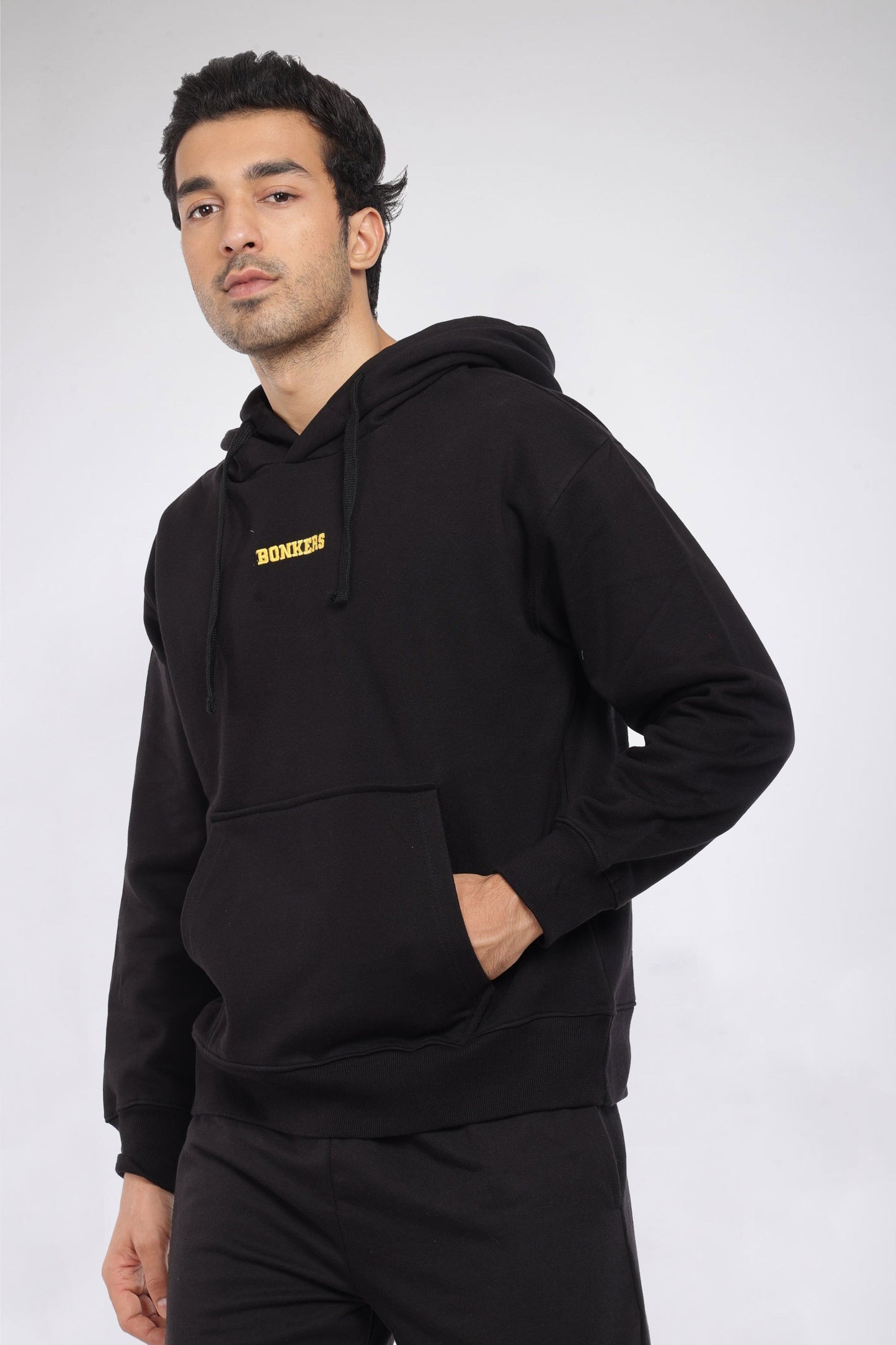 Black Signature Oversized Heavyweight Hoodie (Fleece) - Prime Fitz