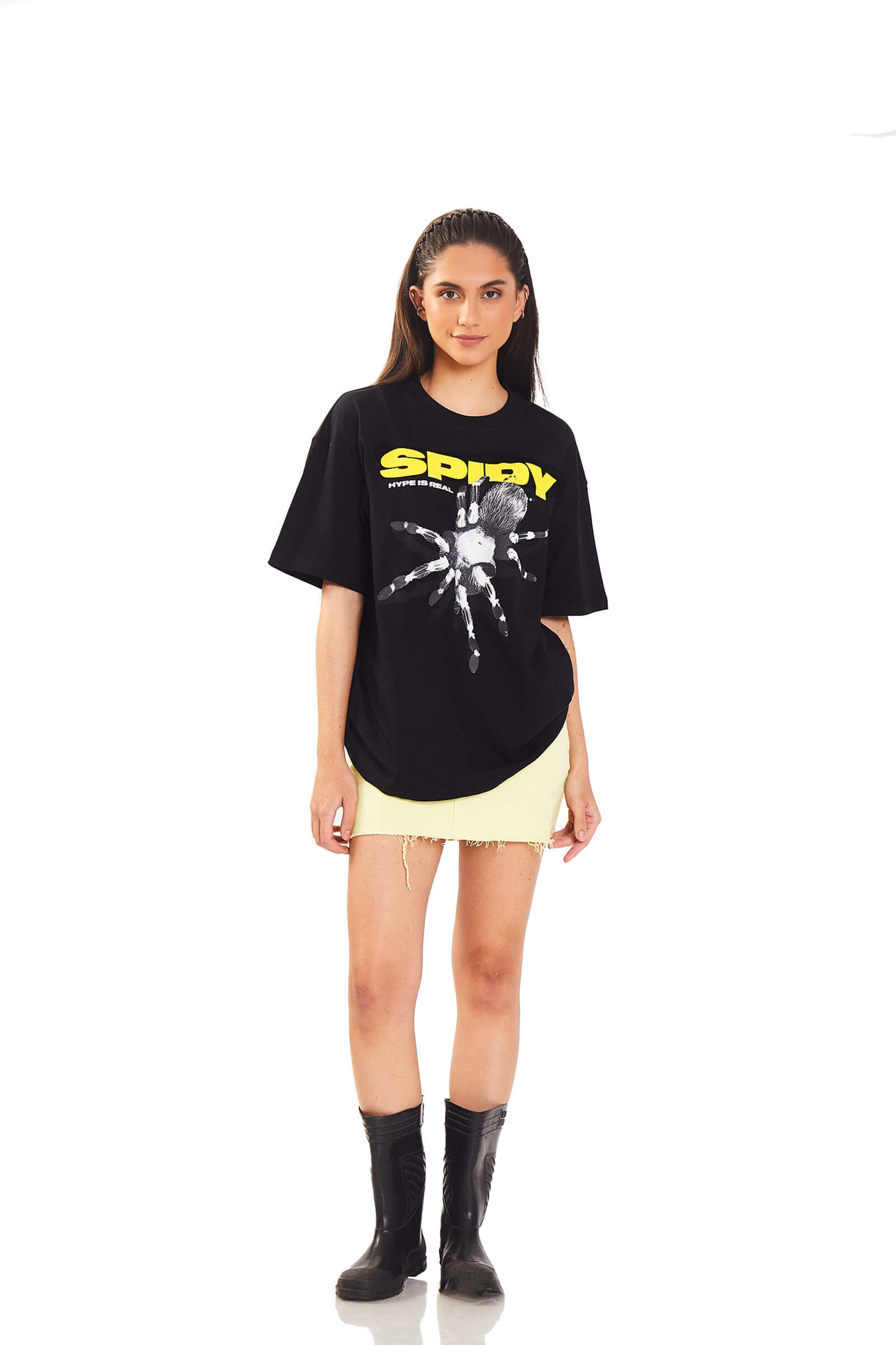 Black Spidy Oversized T-Shirt