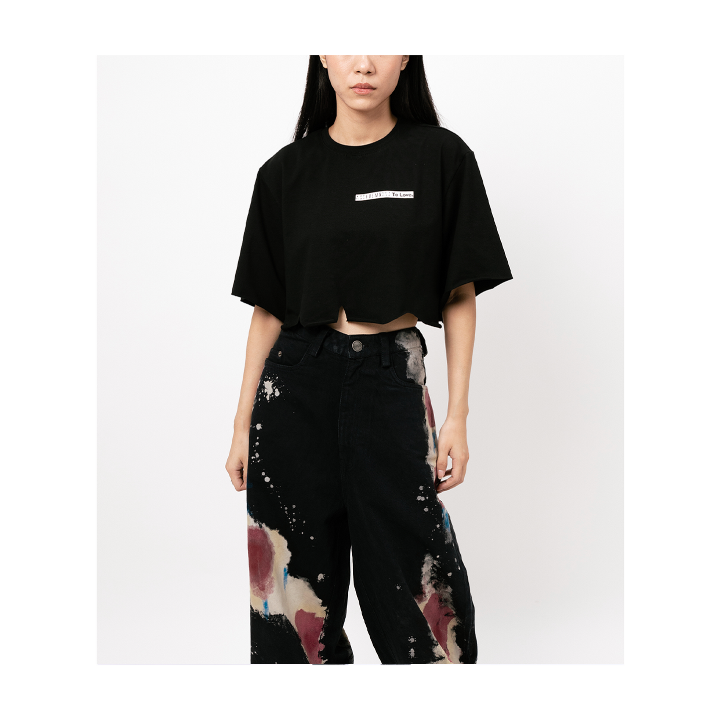 To Love Crop Top (Black)
