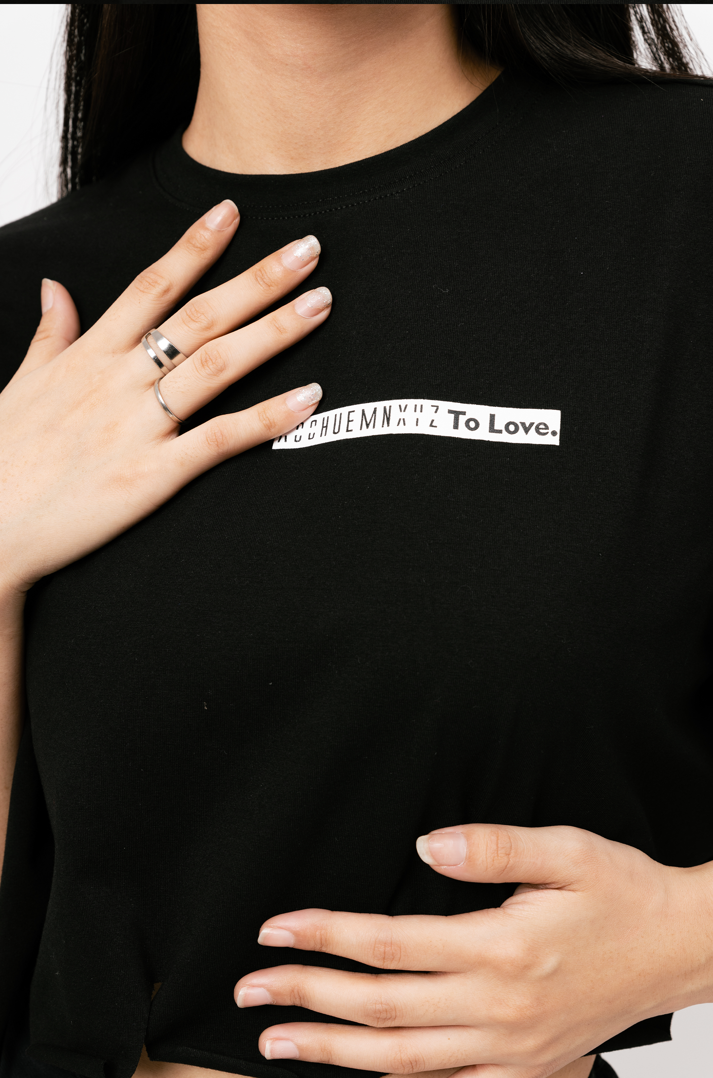 To Love Crop Top (Black)