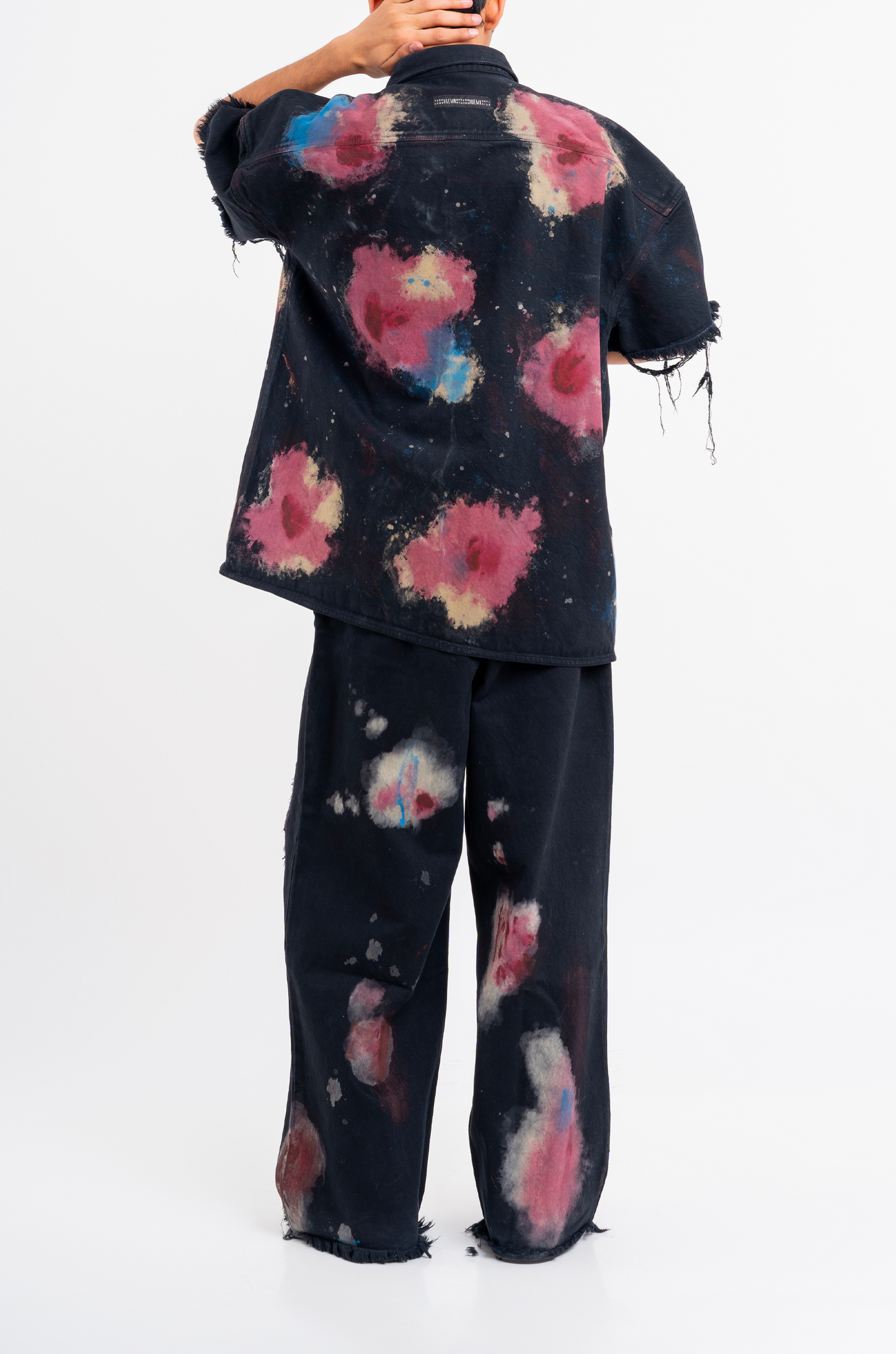 Huemn Blood Washed Shacket (Black)