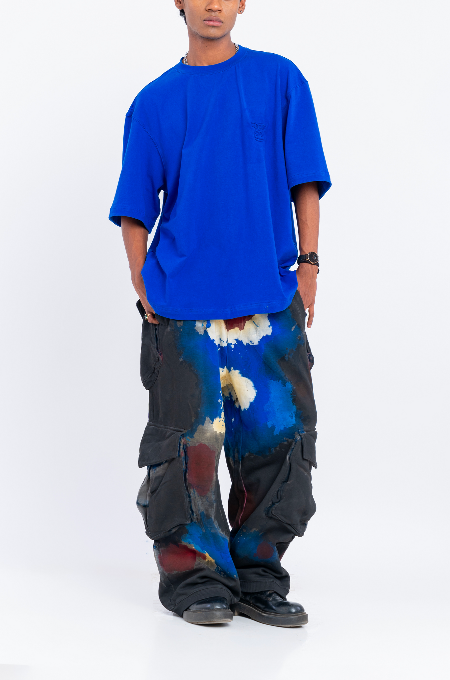 Huemn Blood Flap Pocket Sweatpant (Blue)
