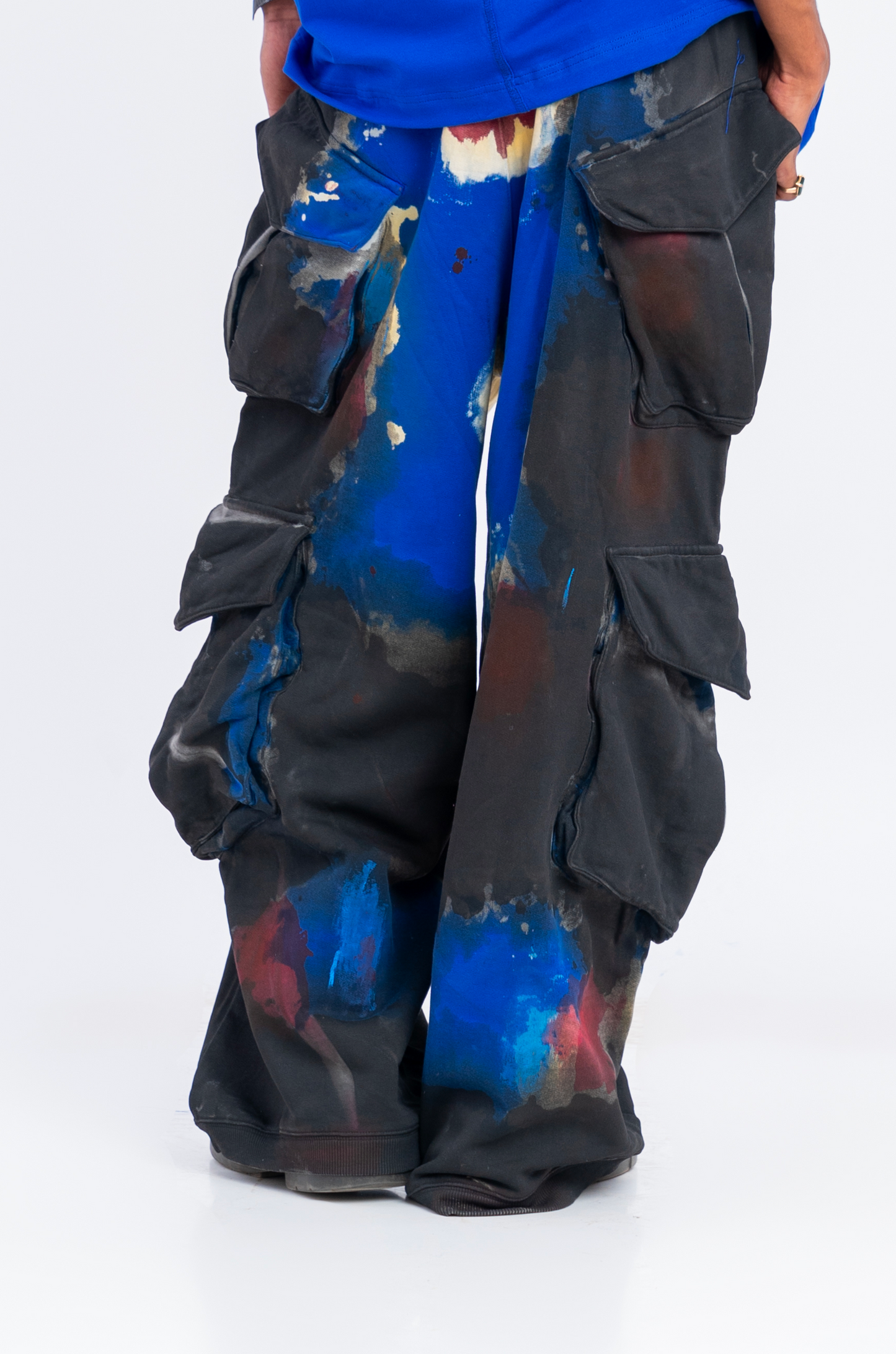 Huemn Blood Flap Pocket Sweatpant (Blue)