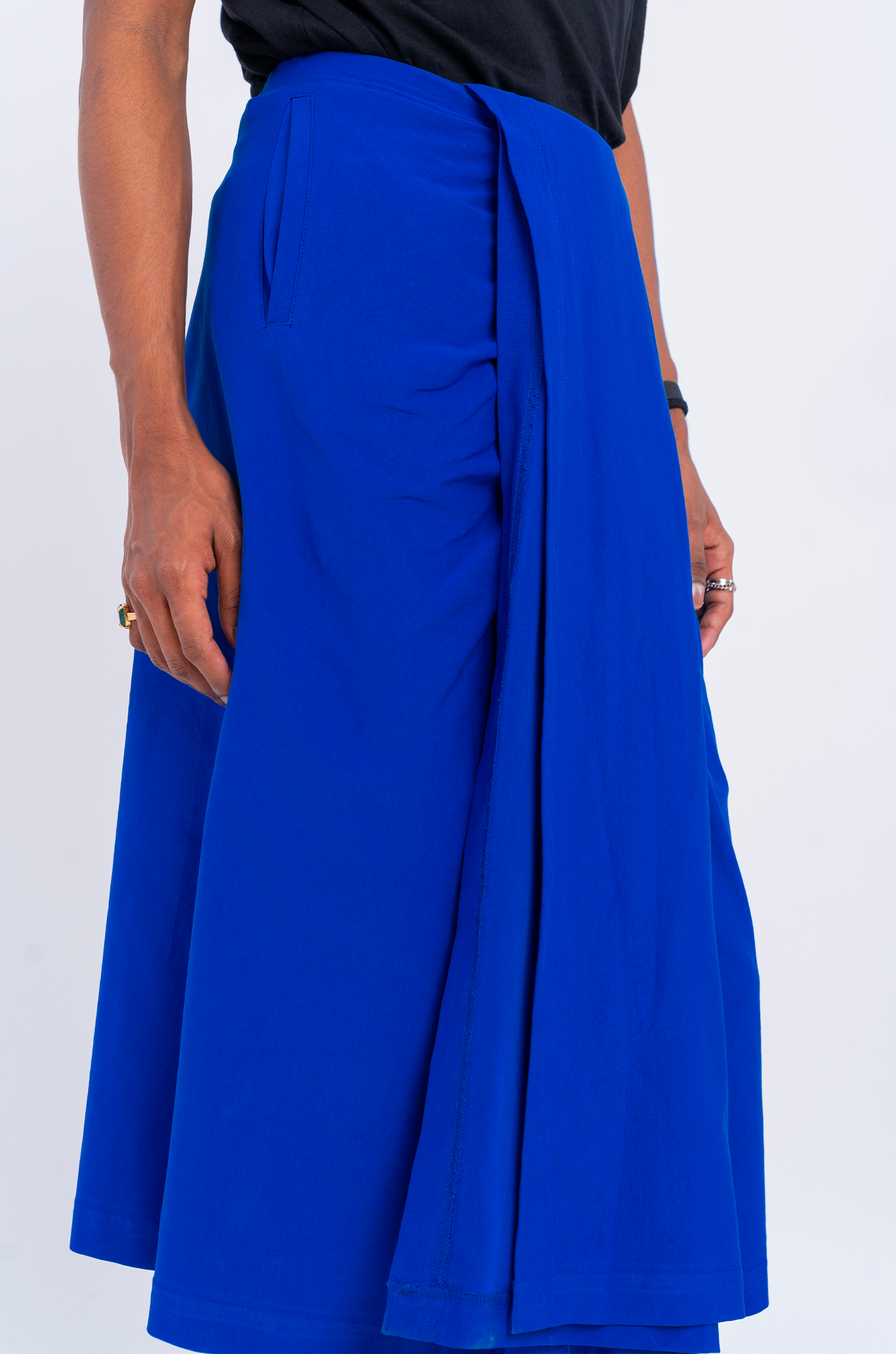 The Hybrid Lungi Skirt (Blue)