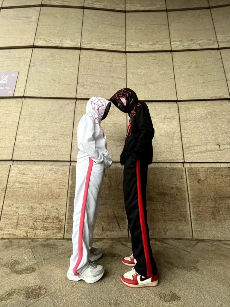 Couple Spider-Man Full Zipper Hoodies – Matching Superhero Style for Two - Prime Fitz