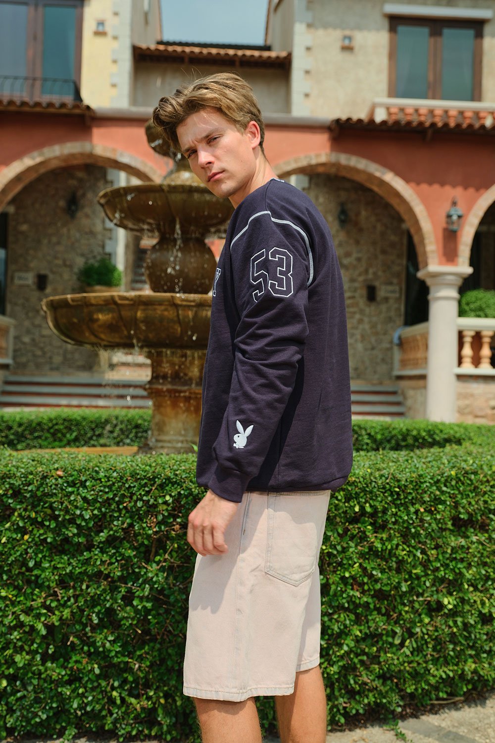 Deep Blue Bunny Sweatshirt