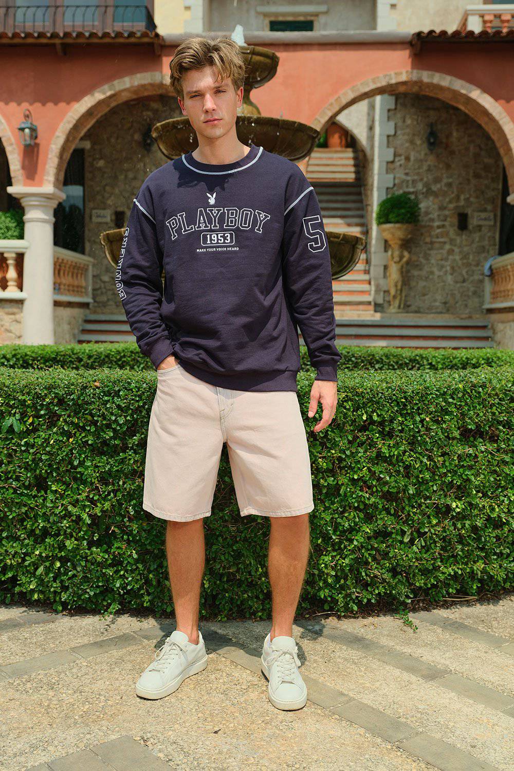 Deep Blue Bunny Sweatshirt