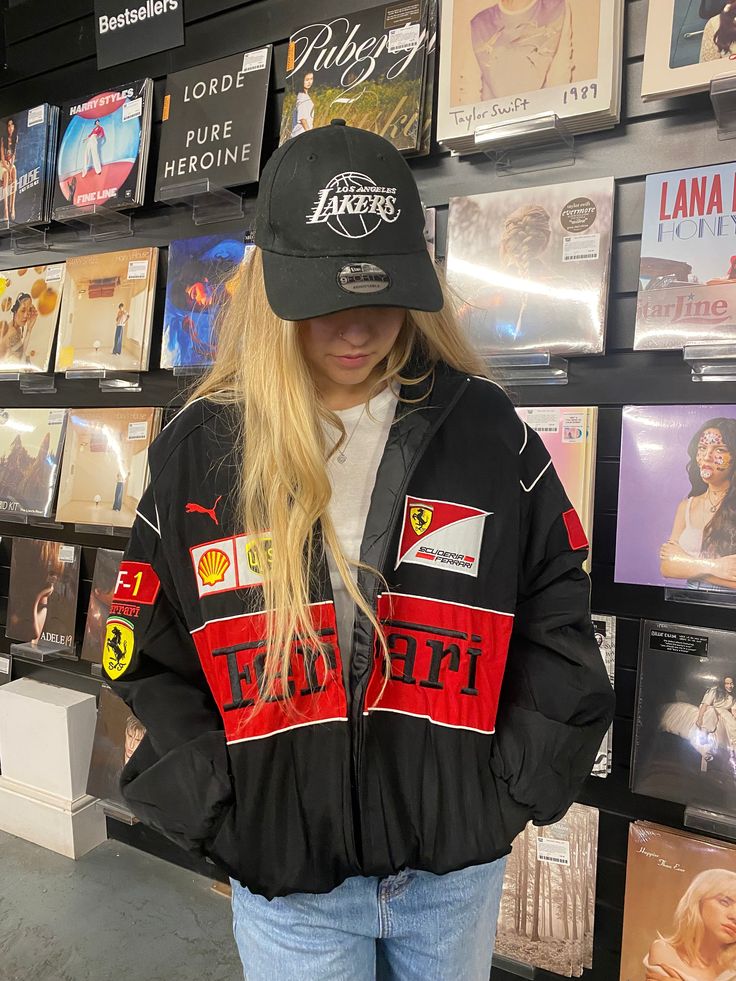 Embroidered Black Ferrari F1 Jacket — Motorsport Luxe - Prime Fitz