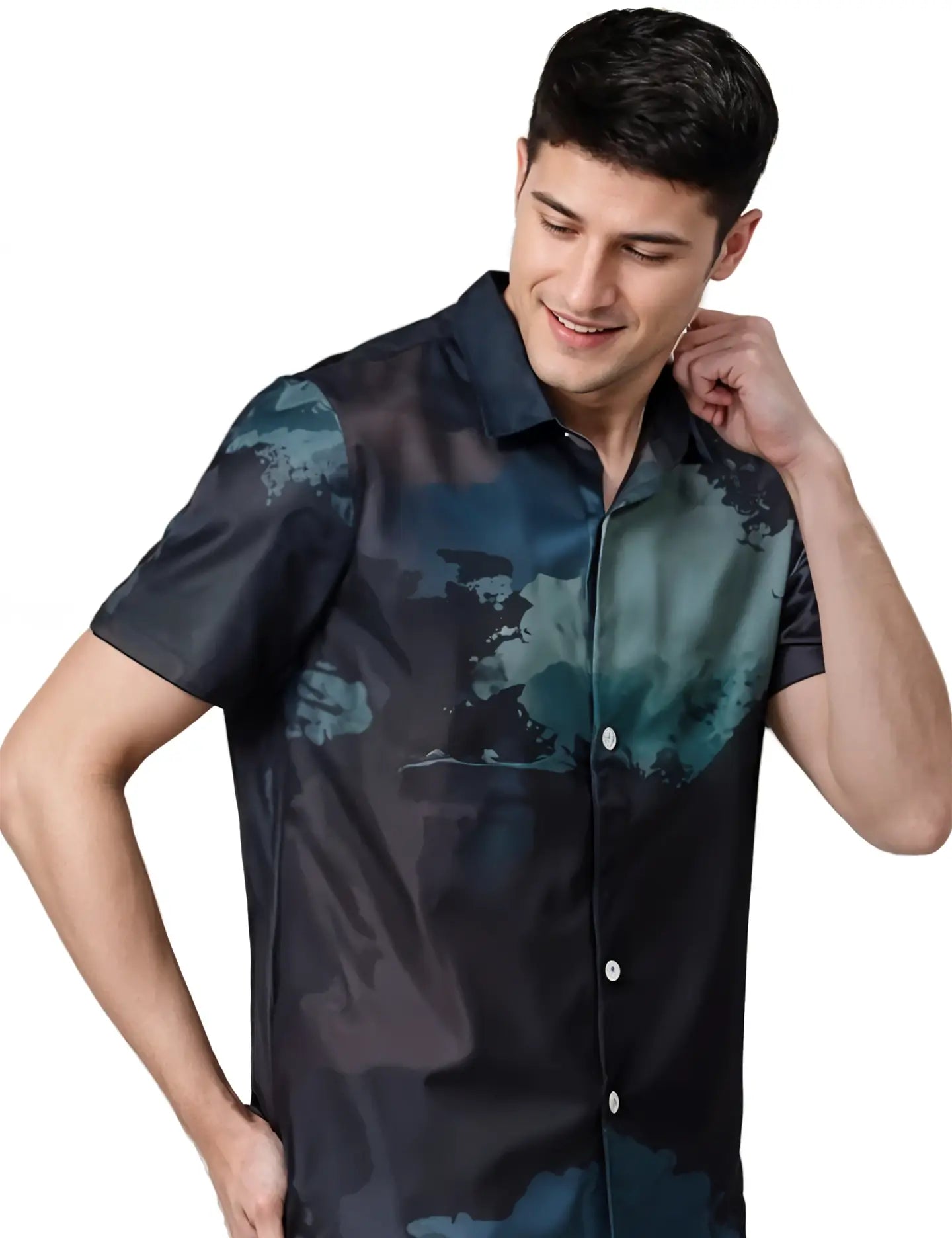 Multi Color Splash Men's Shirt Half Sleeves Exclusive Summer Edition - Prime Fitz